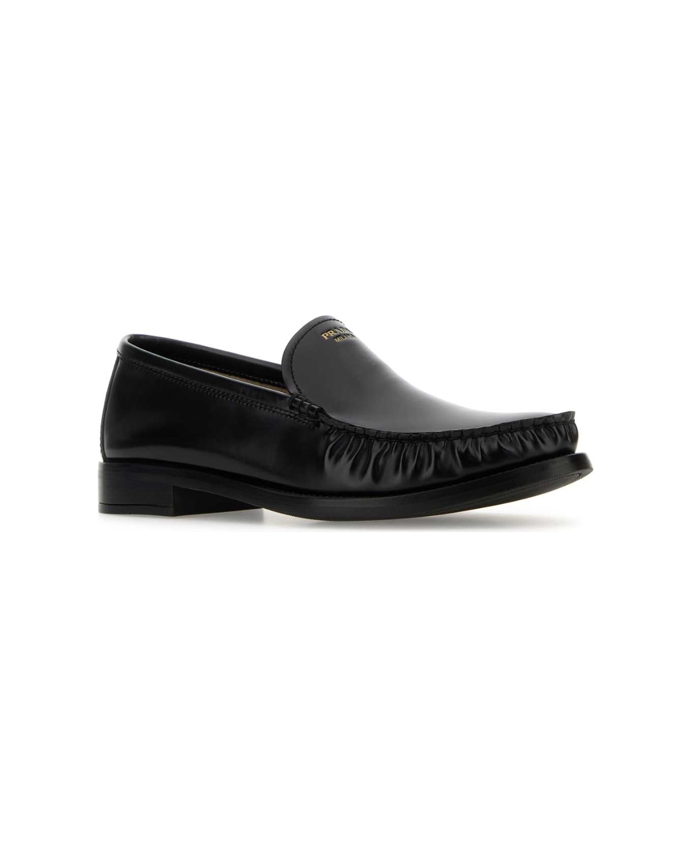 Black Leather Loafers - 2