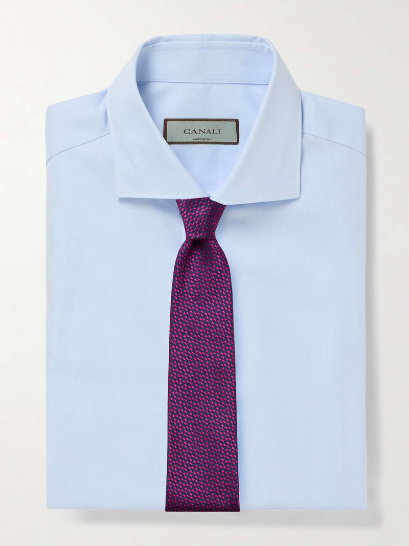 Cutaway-Collar Cotton-Poplin Shirt 5