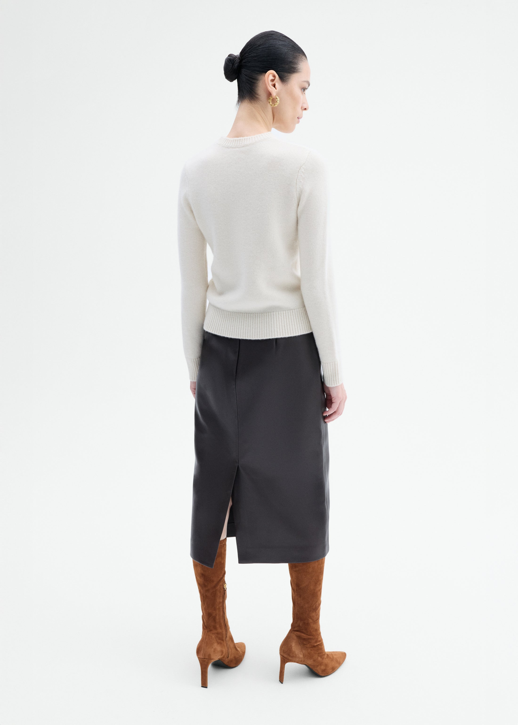 Crew Sweater in Cashmere - 5