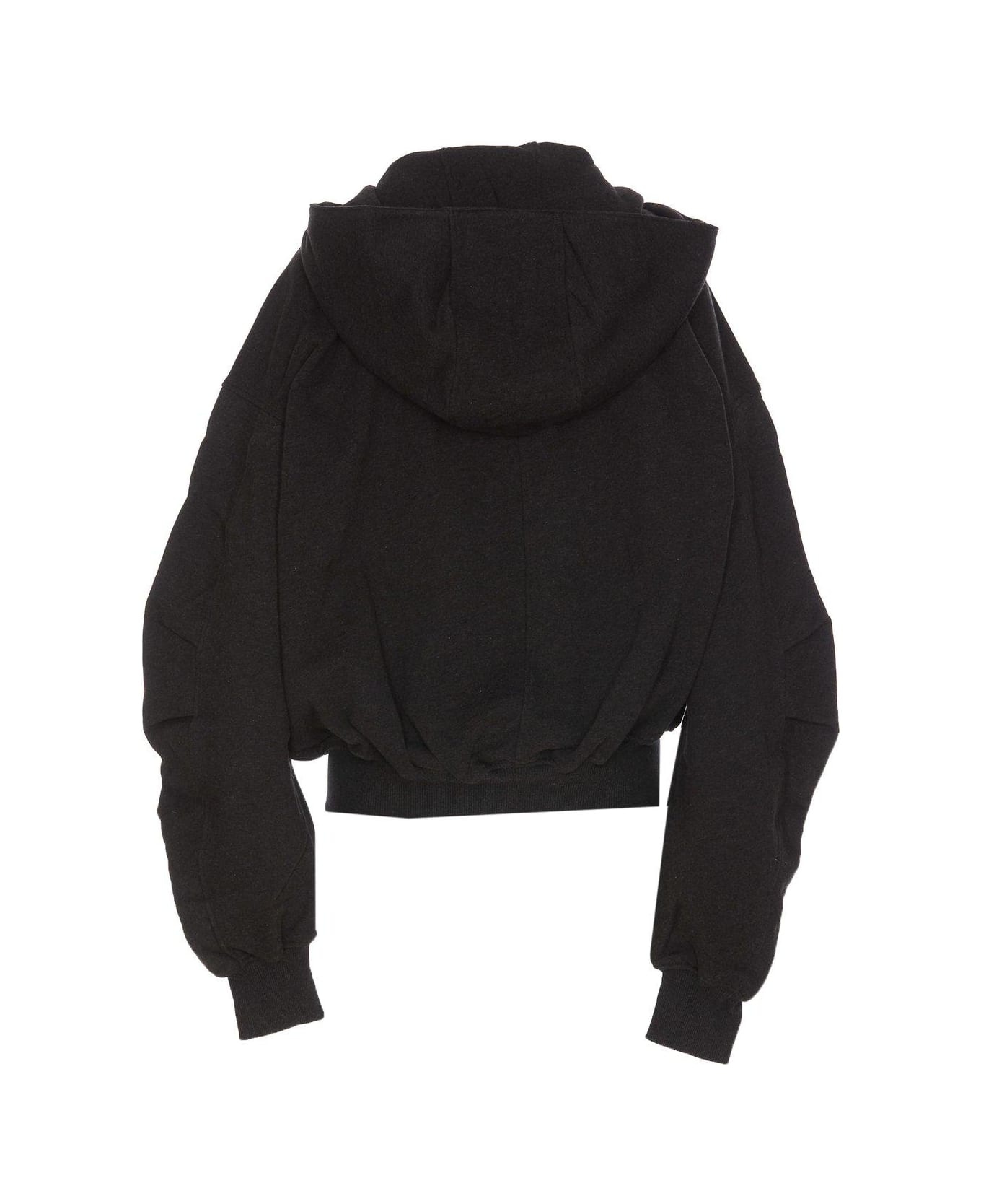 Logo Zip Puller Hooded Sweatshirt - 2