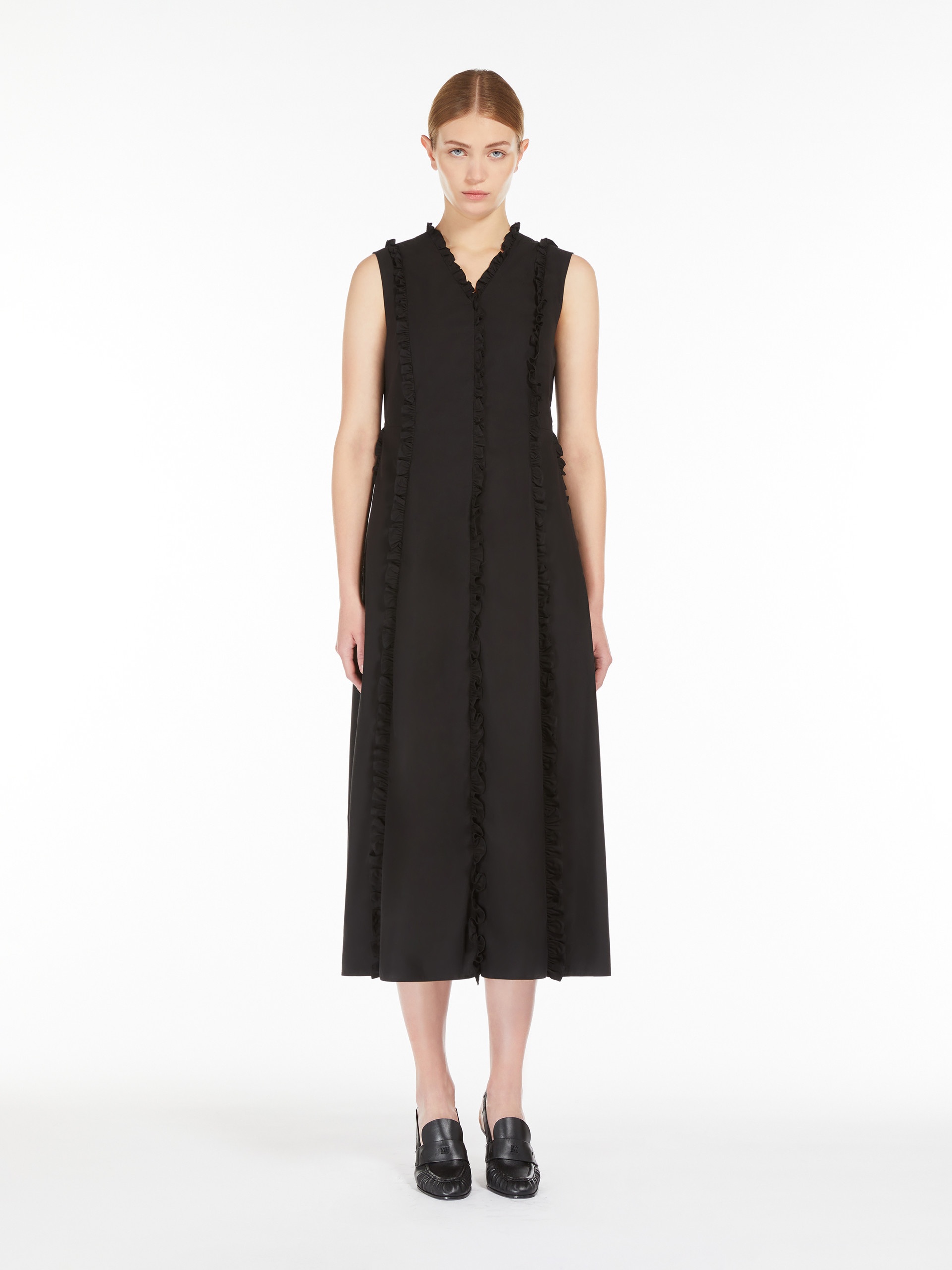 MILENA Poplin dress with frills - 3