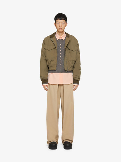 Givenchy EXTRA WIDE CHINO PANTS IN CANVAS outlook