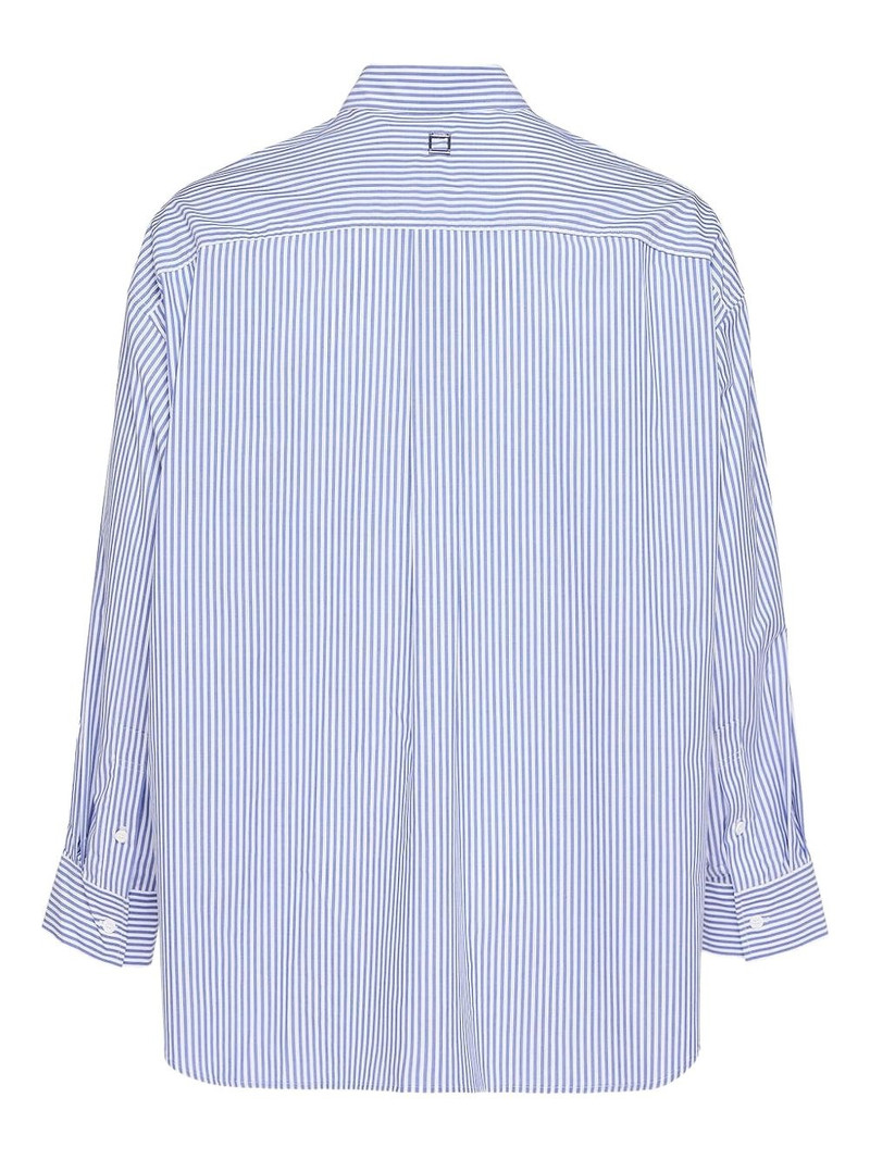 Wooyoungmi striped button-down shirt outlook