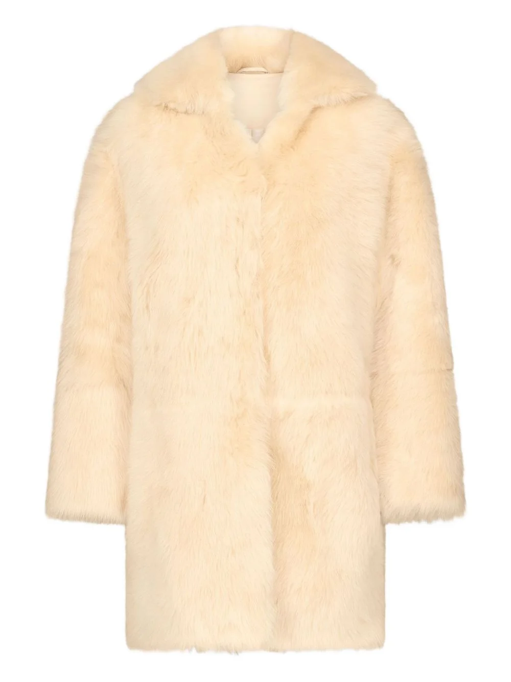 RUBEN spread-collar lamb-fur coat - 1