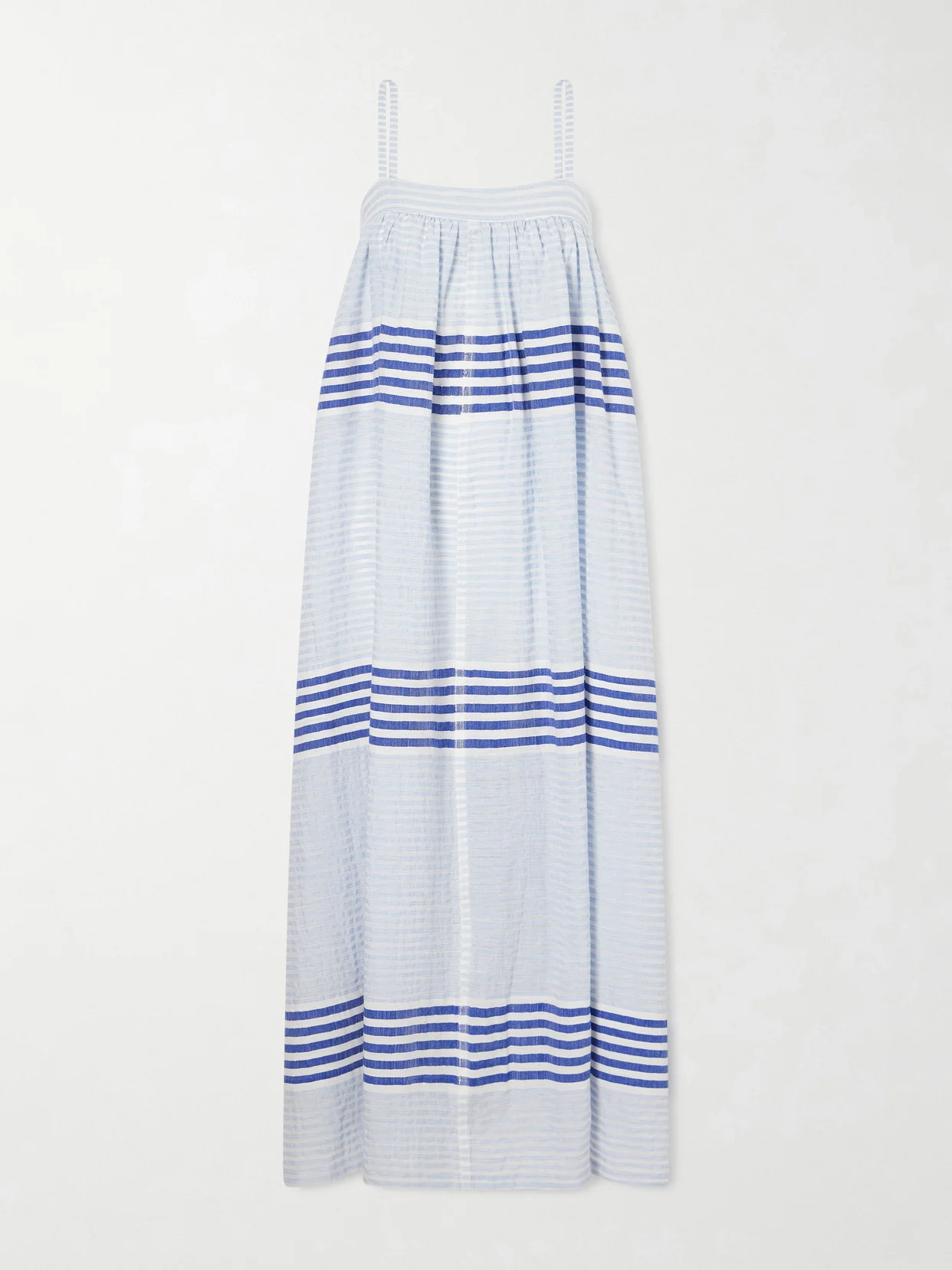 Eda Striped Cotton-gauze Midi Dress - 1