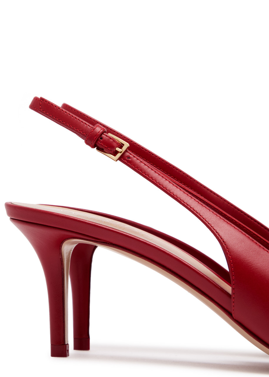 Valentino Garavani 60 Vlogo Leather Slingback Pumps - 4