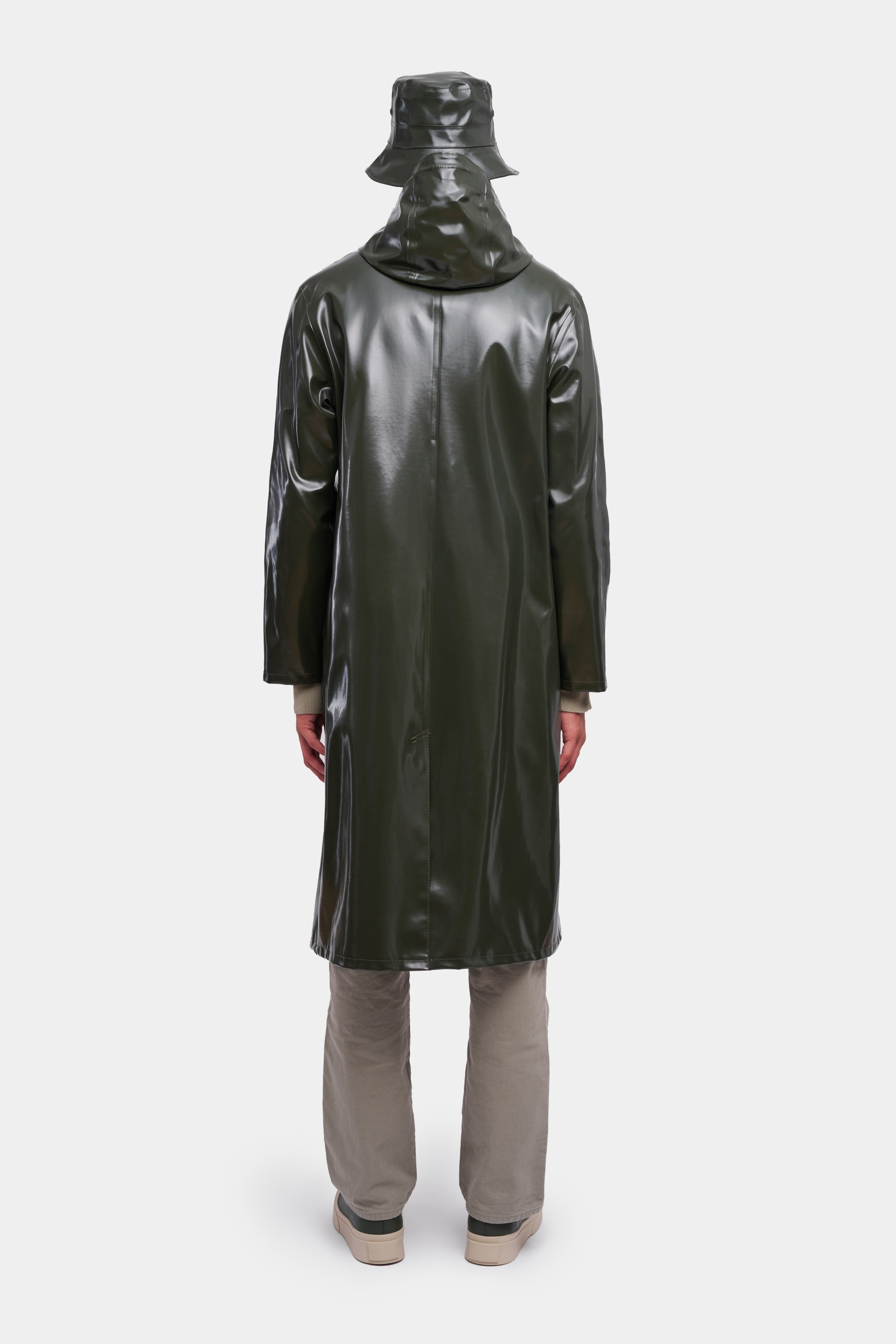 Stockholm Long Opal Raincoat Green - 3