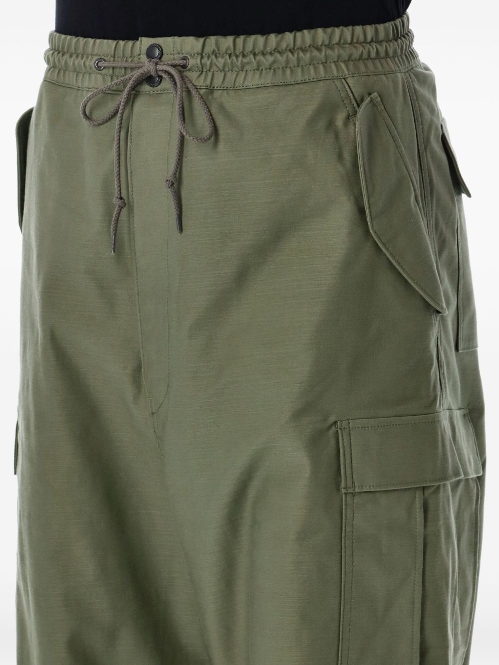 drawstring cargo pants - 3