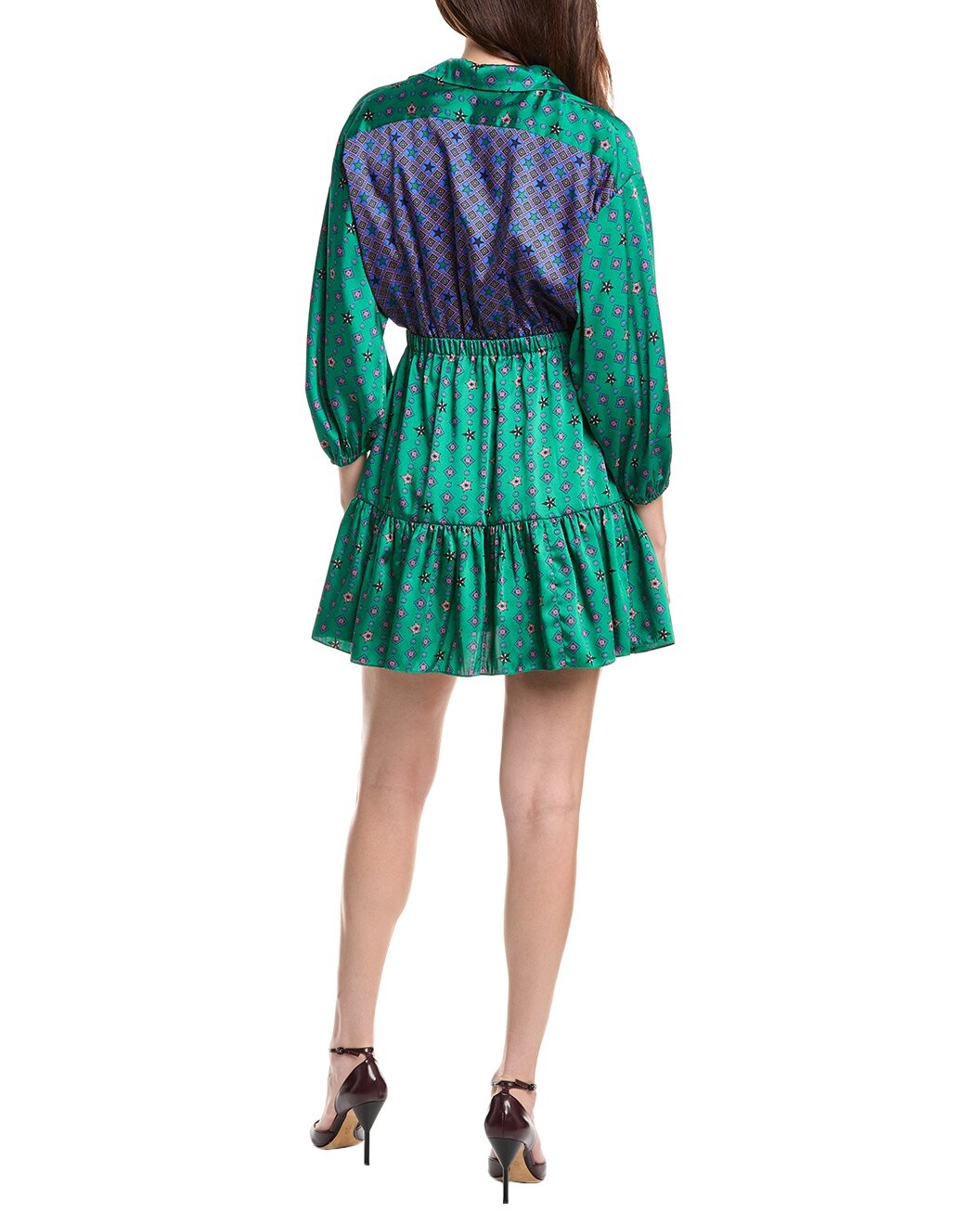 Sandro Balloon Sleeve Mini Dress - 2
