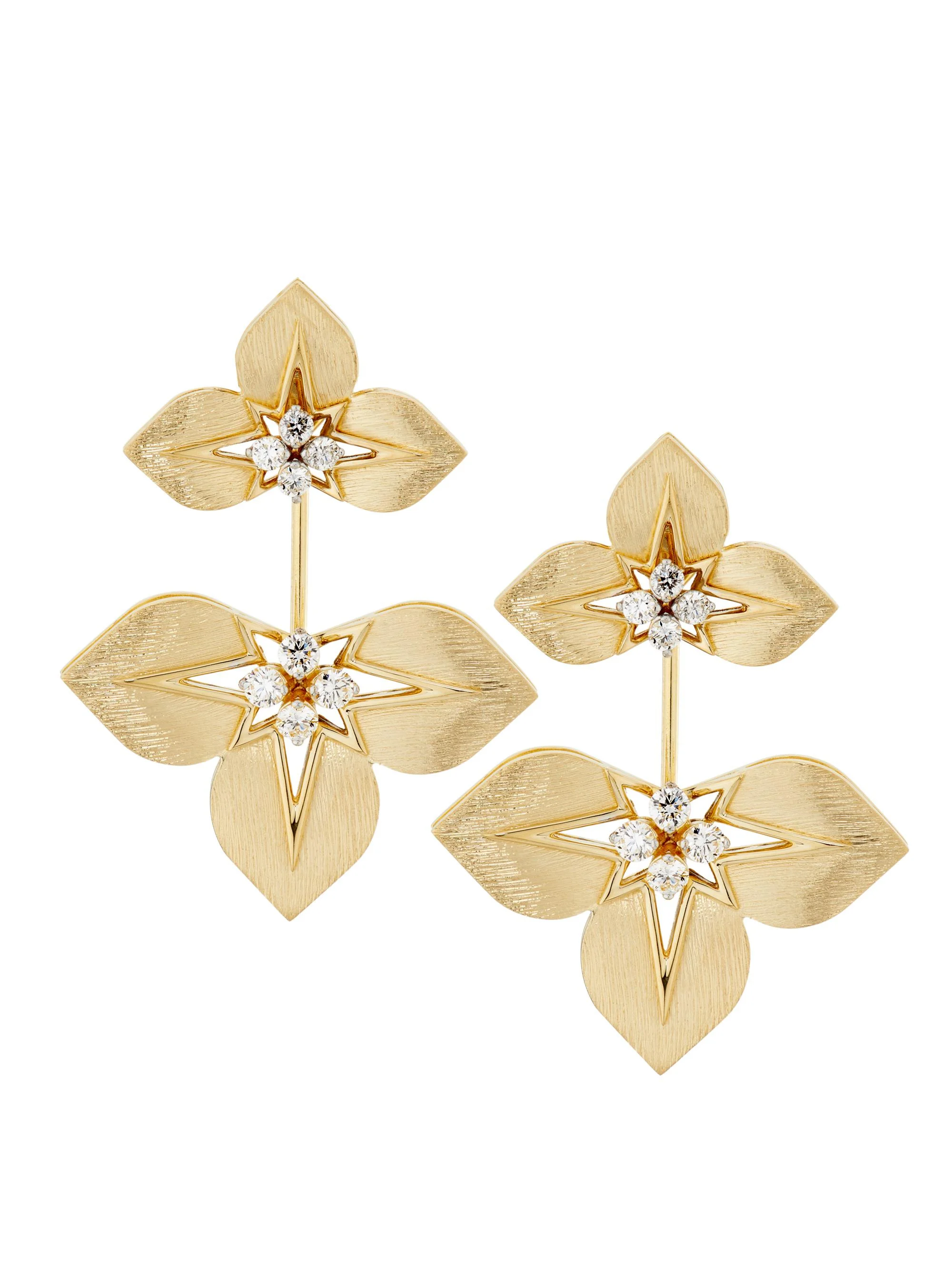 Women's Aurora Dia Aurora 18K Yellow Gold & 0.57 TCW Diamond Earrings - Yellow Gold - 1