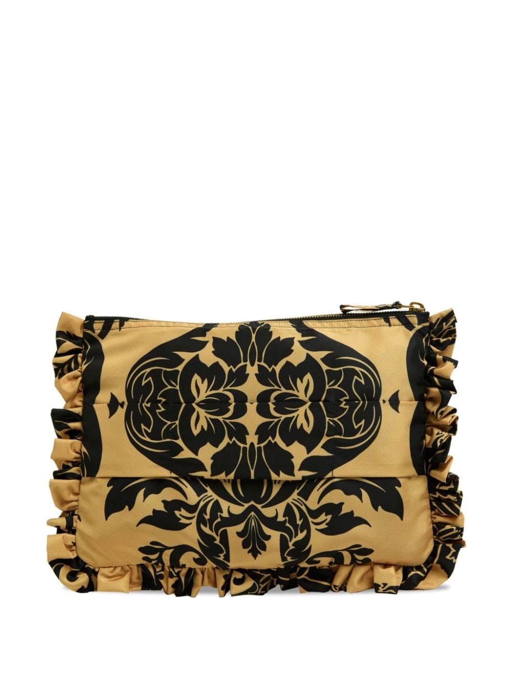 Cherubs-print ruffle-trim clutch bag - 3