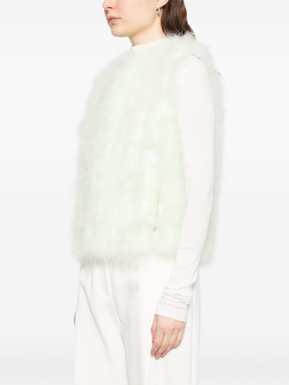 feather silk vest - 3