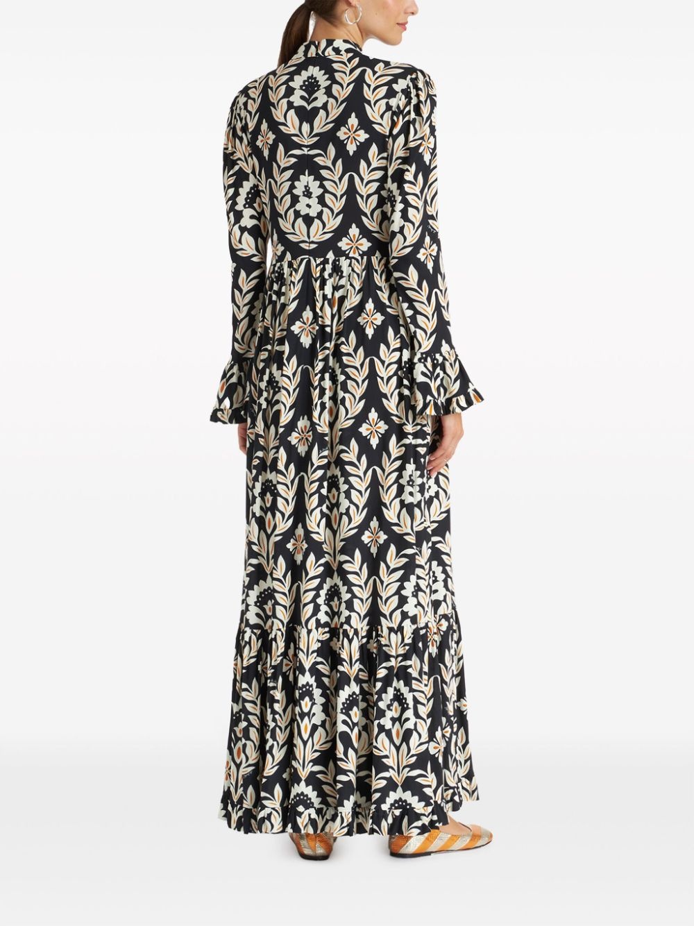 Visconti Ghirlanda-print maxi dress - 3