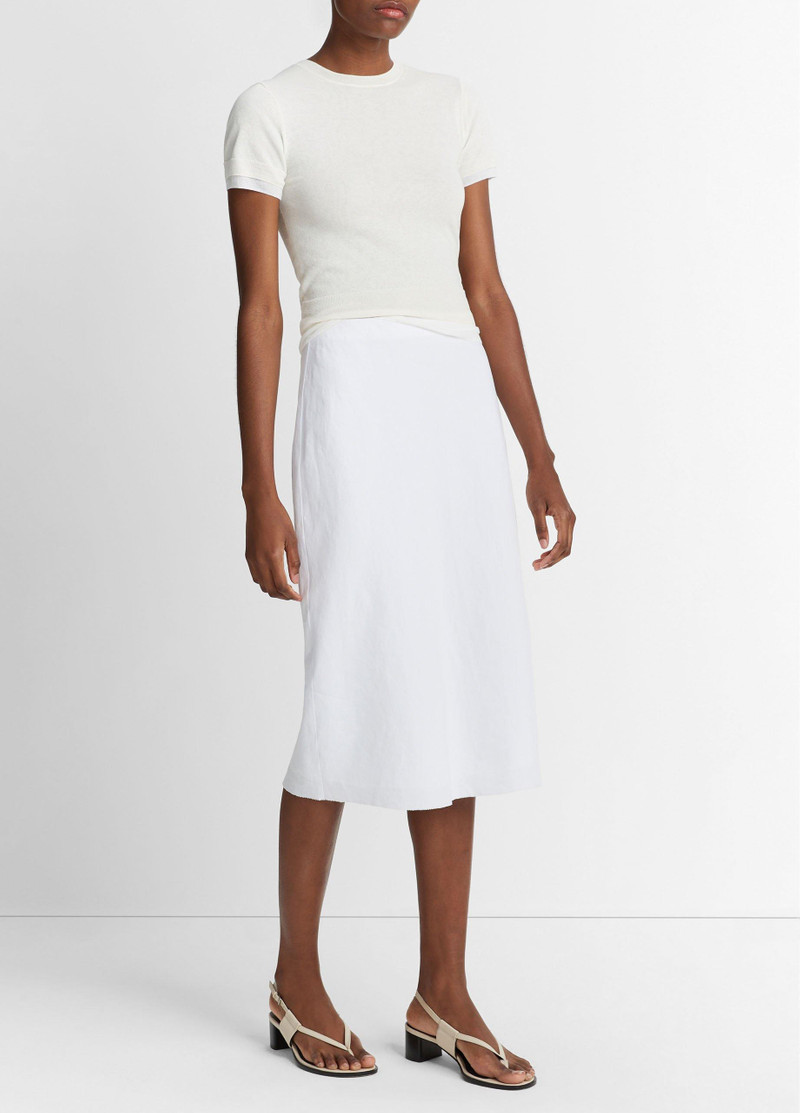 Vince Easy Linen-Blend Slip Skirt outlook