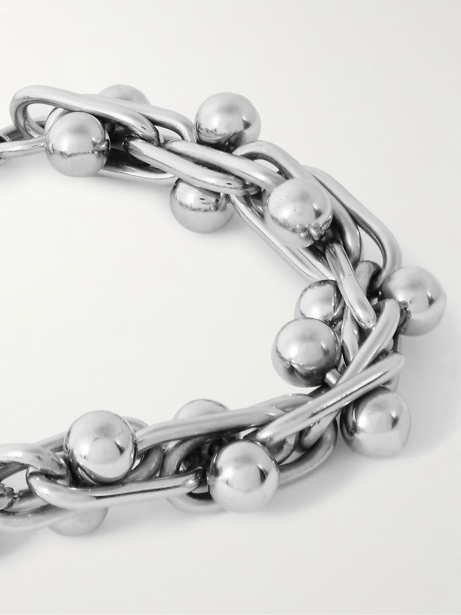 Silver-Tone Chain Bracelet Silver - 4
