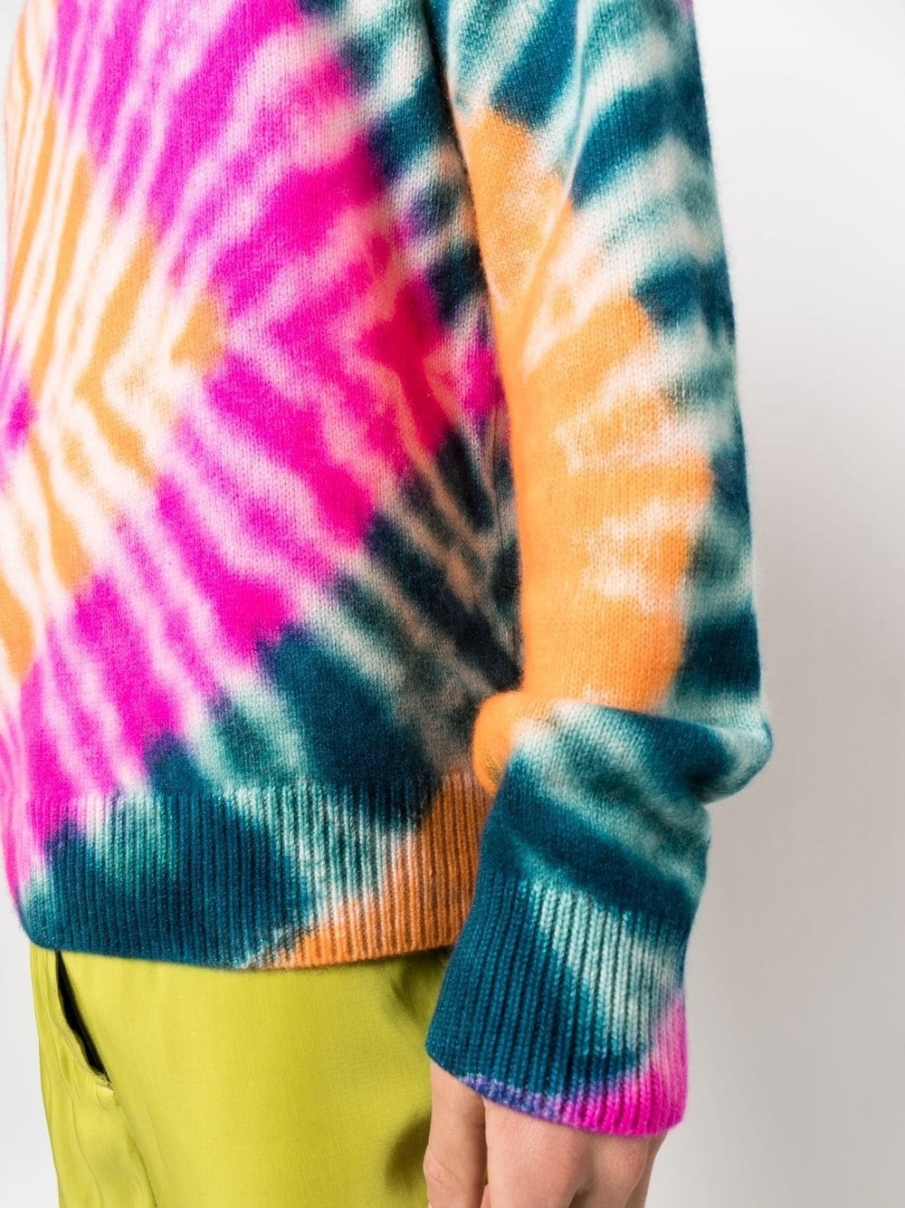 tie dye-pattern cashmere jumper - 5