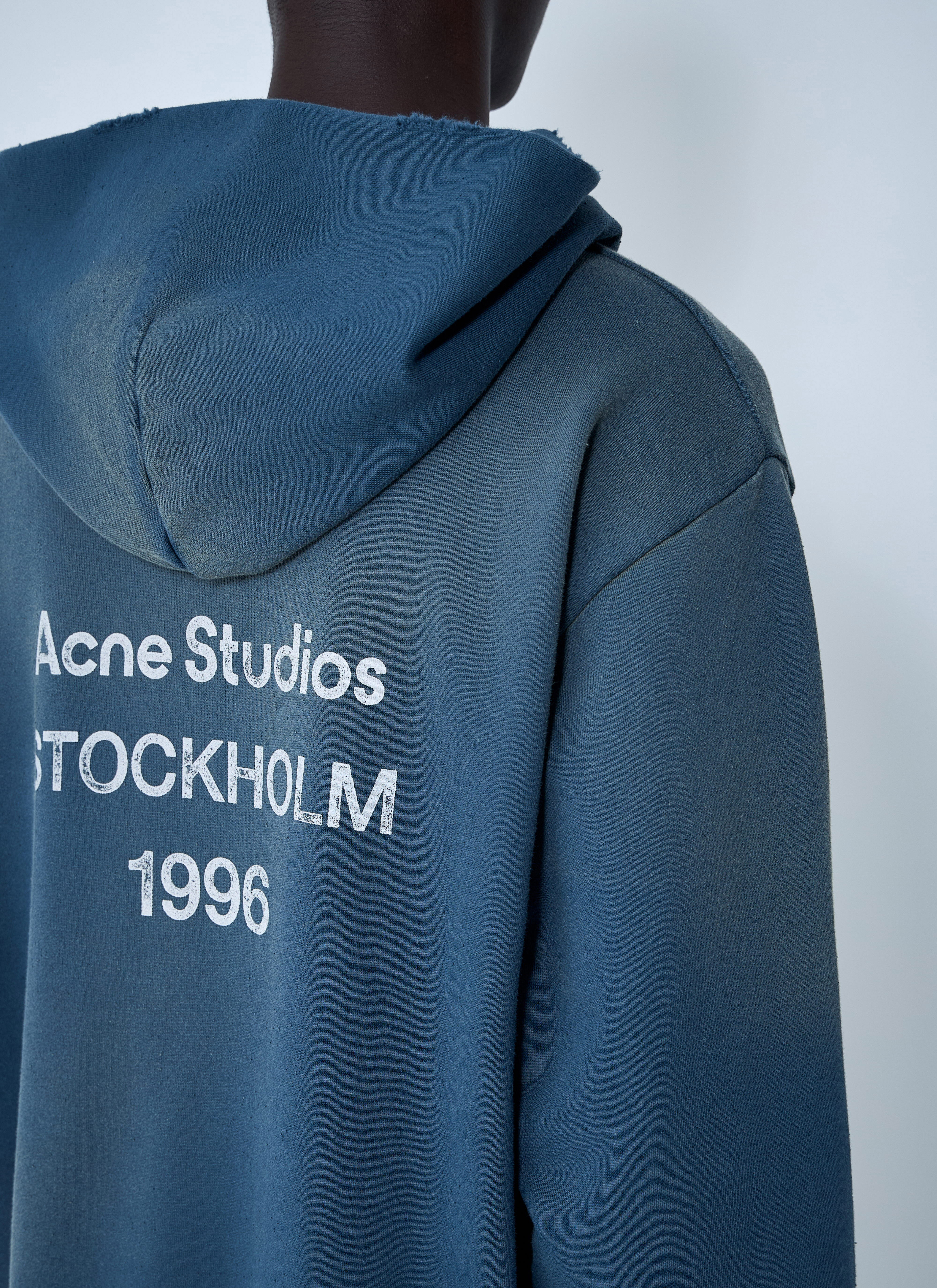 Hooded Logo Motif Sweatshirt - 5