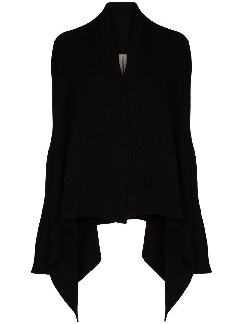 draped cashmere and wool-blend cardigan - 1