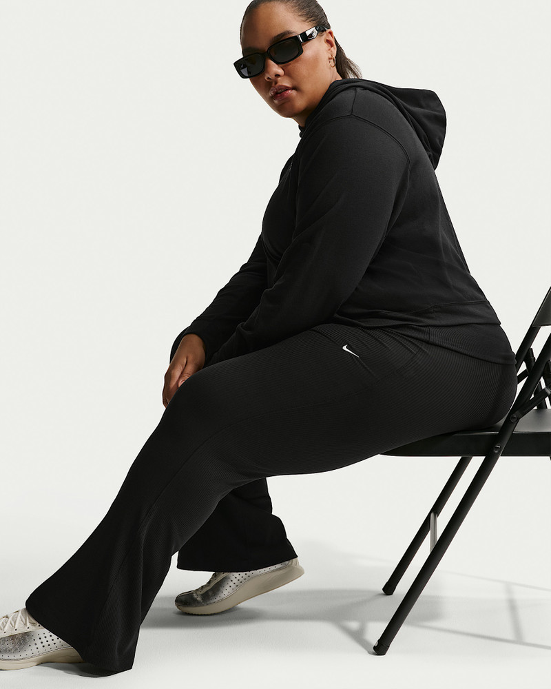 Nike Sportswear Chill Knit Women's Mid-Rise Tight Ribbed Pants (Plus Size) 4