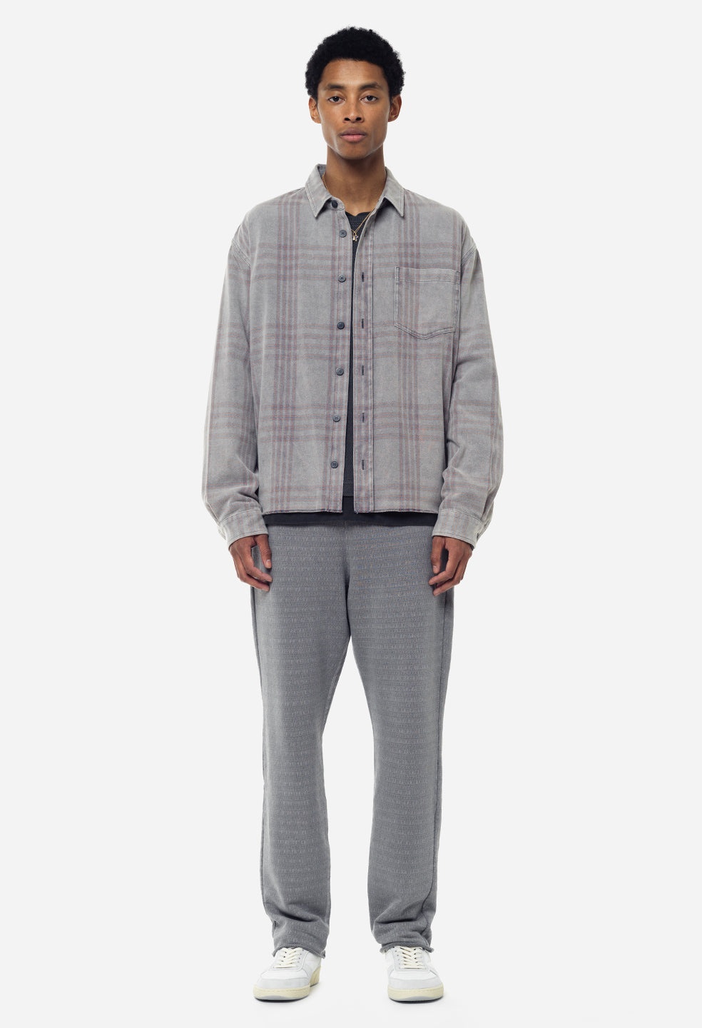 RAW EDGE JACQUARD SWEATS - 3