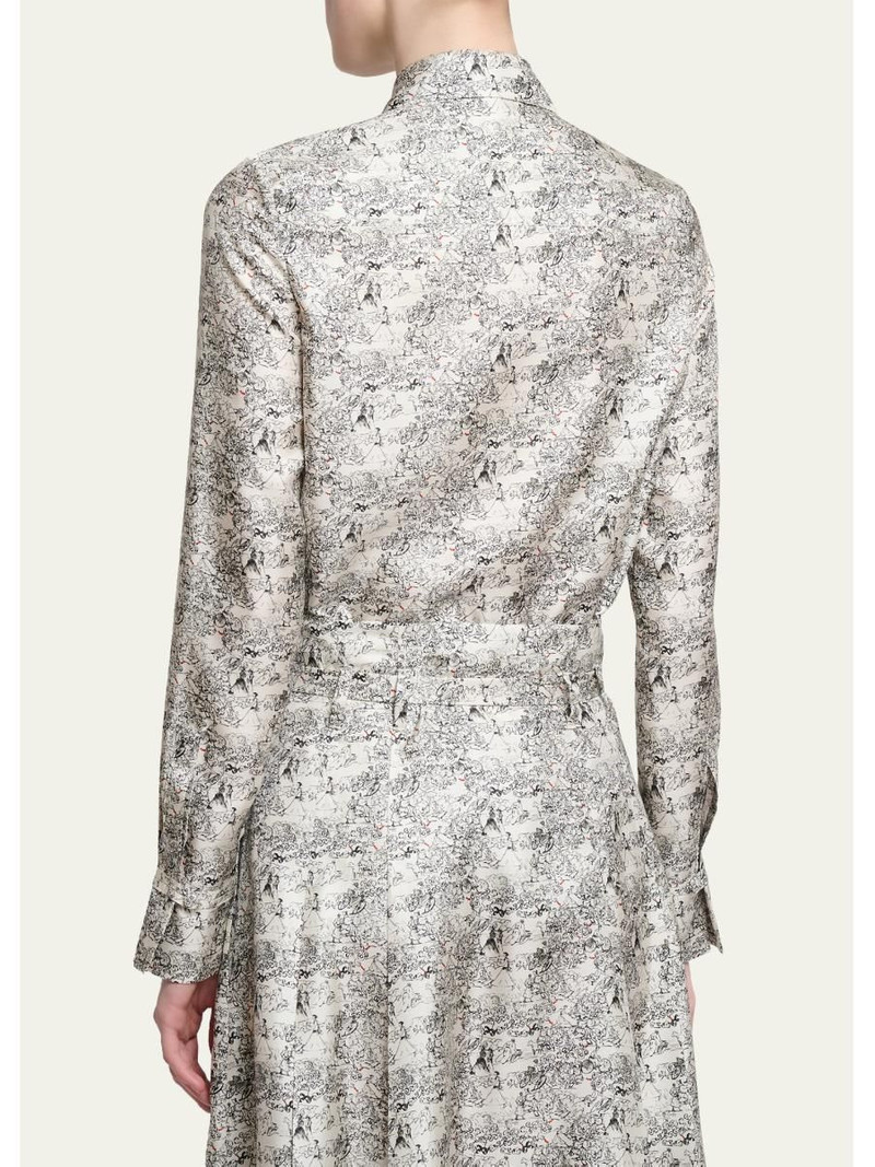 Cruz Printed Silk Twill Button-Down Shirt 3