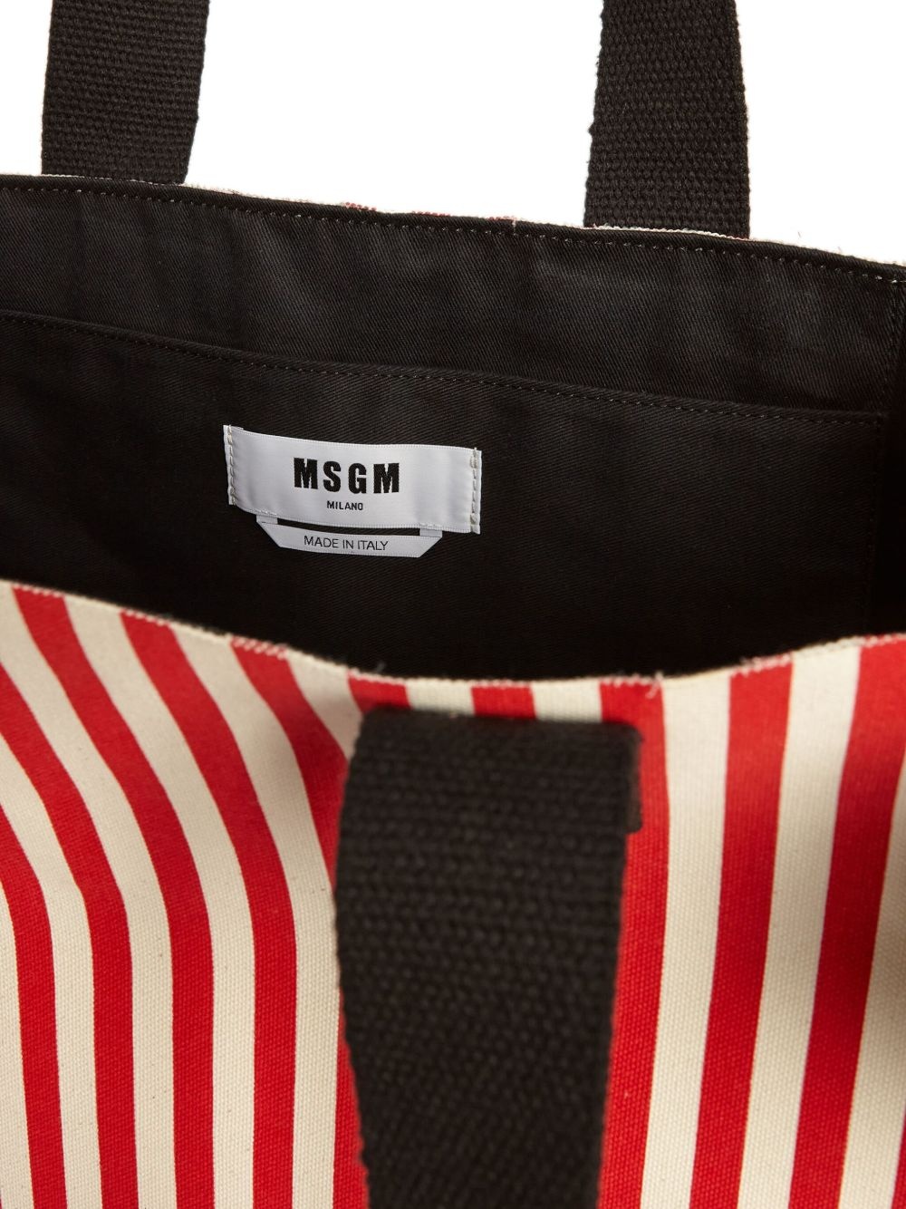 striped tote bag - 5