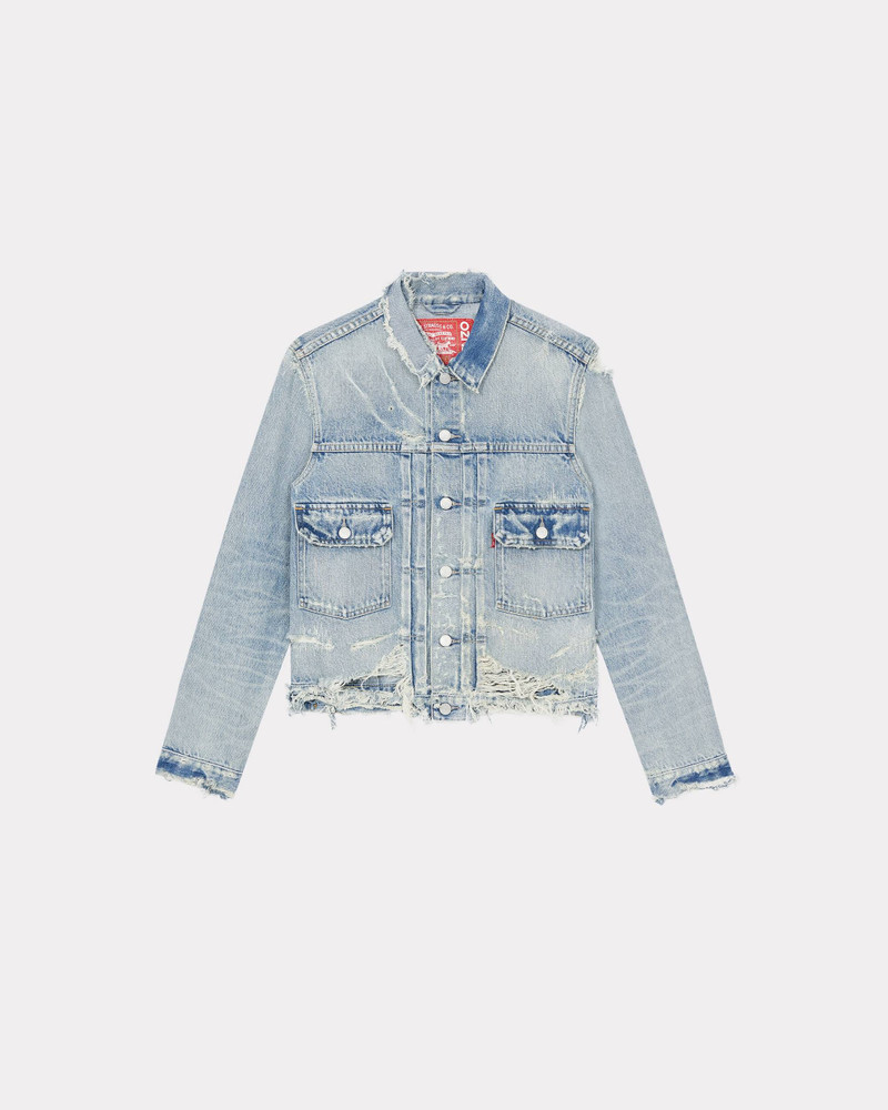 KENZO x LEVI'S® Type II distressed genderless denim trucker jacket 1