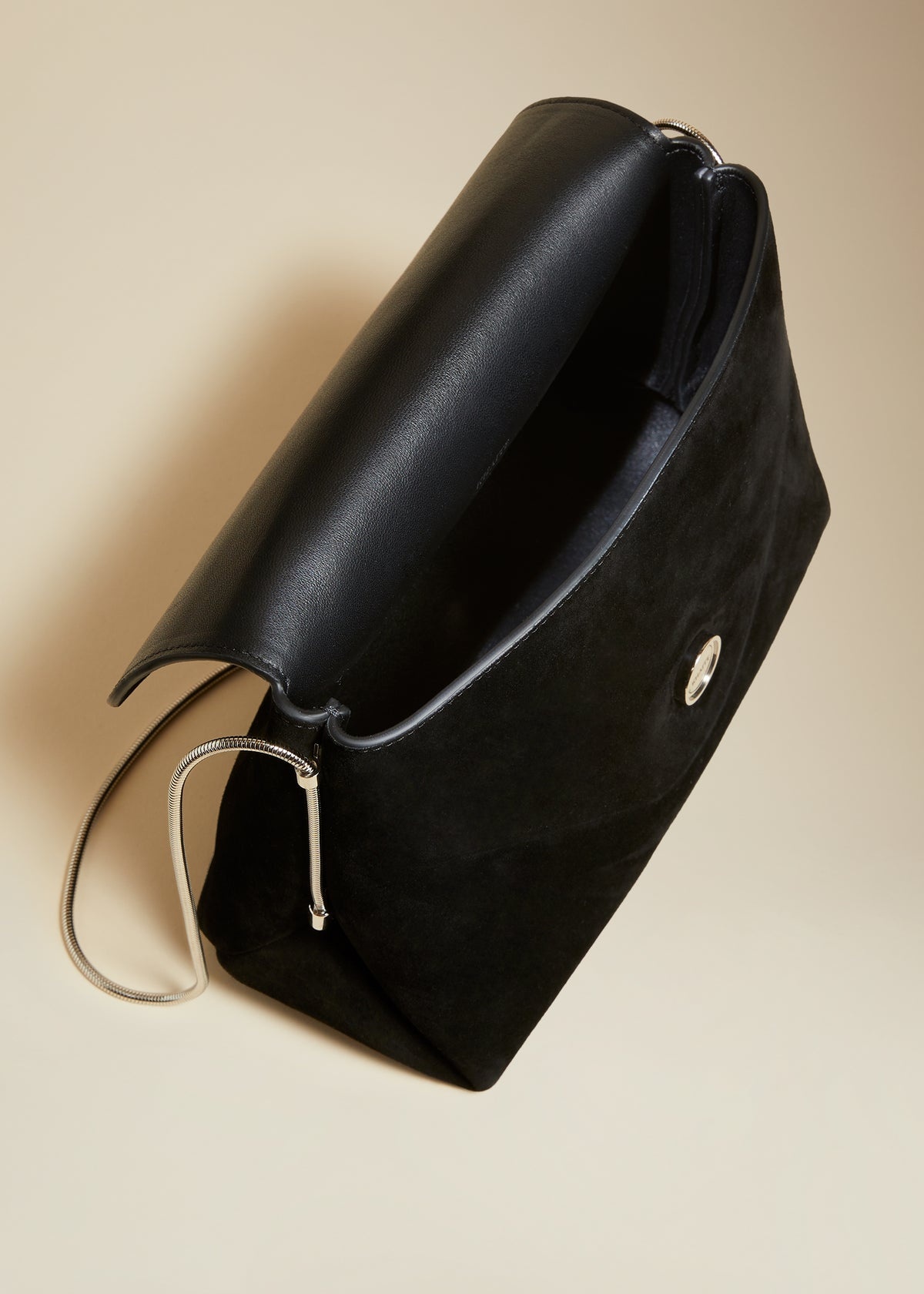 The Bobbi Bag in Black Suede - 4