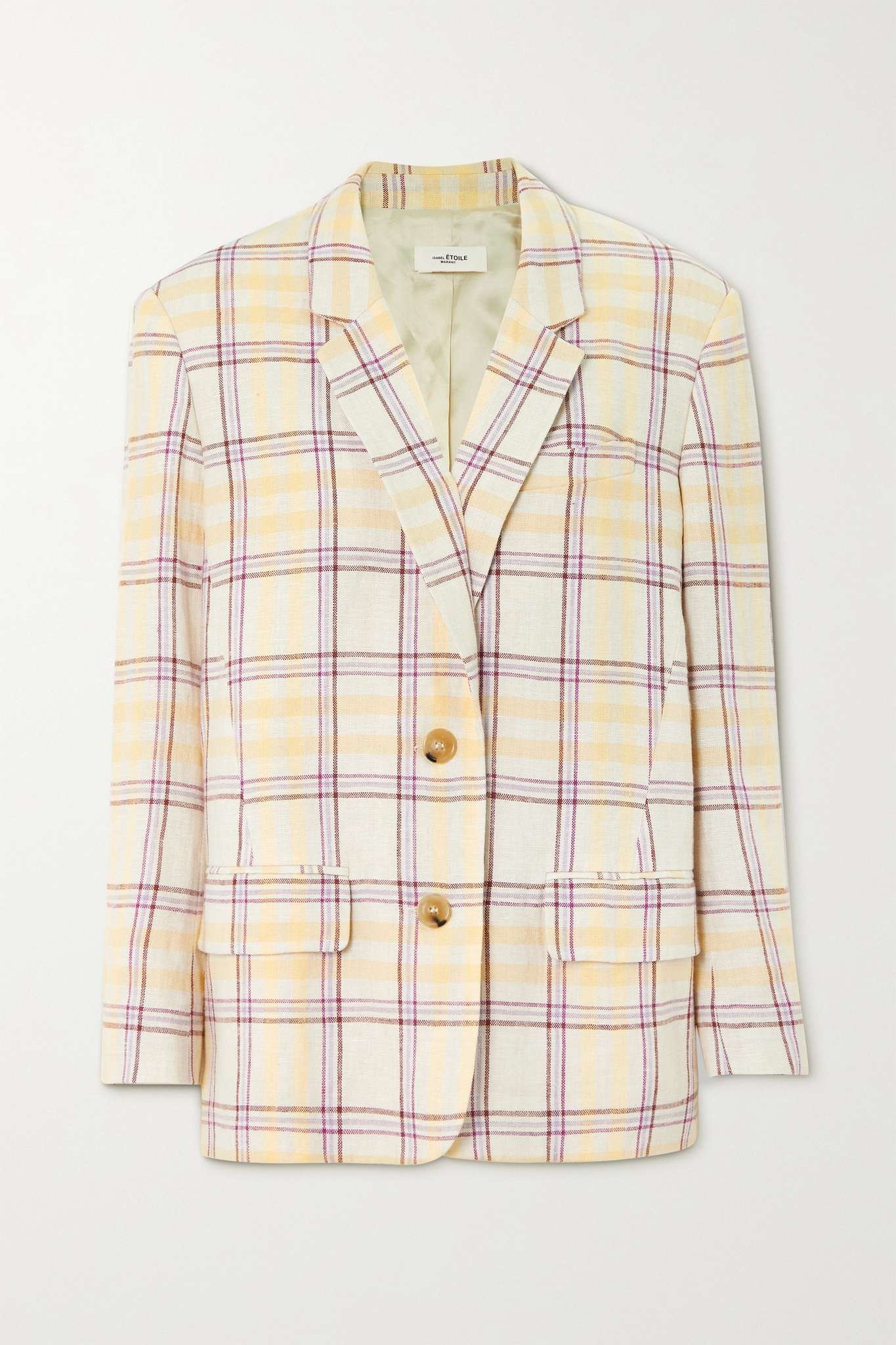 Ilindae checked linen blazer - 1