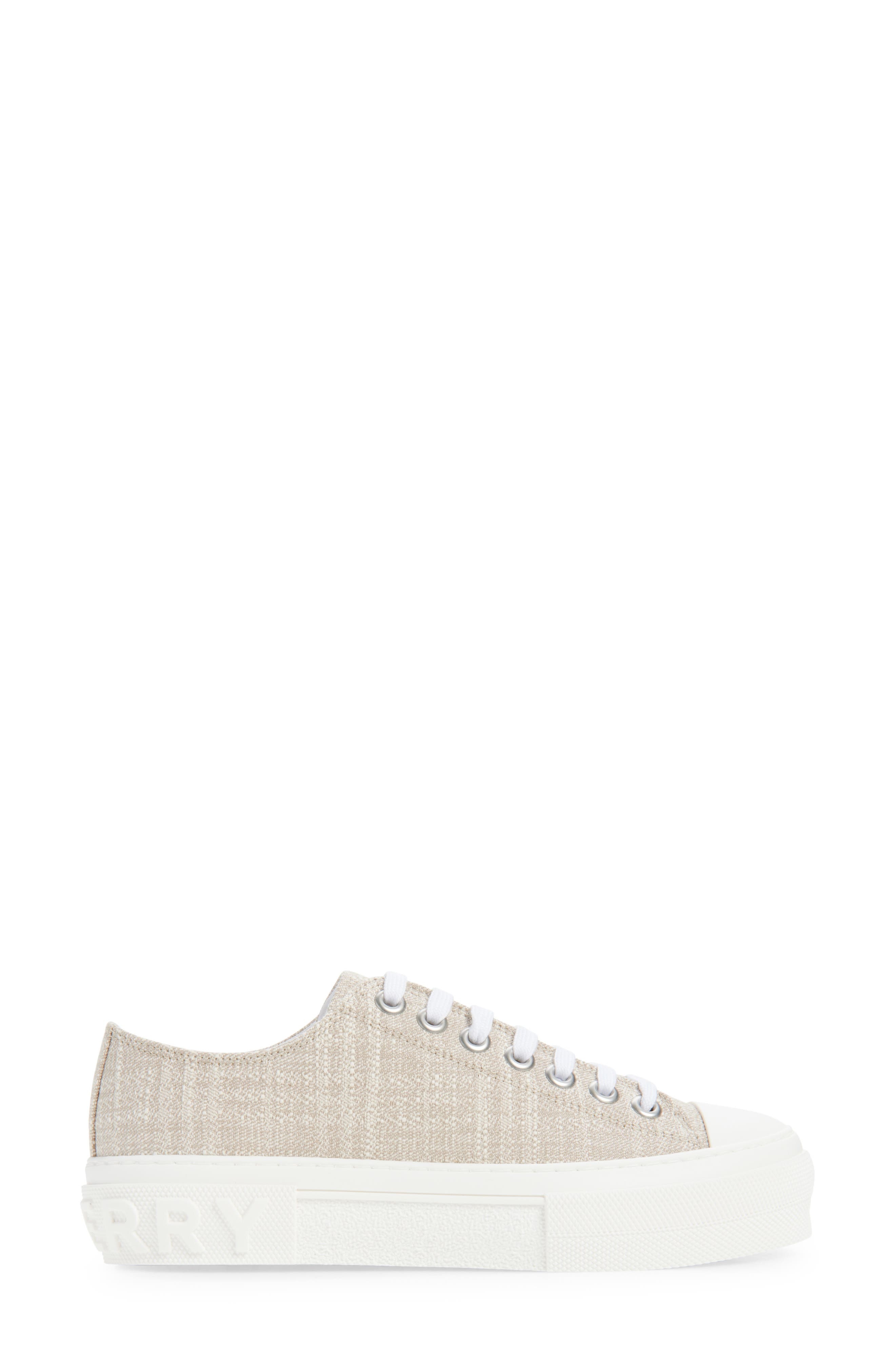 burberry Jack Check Low Top Sneaker in Gull at Nordstrom - 4