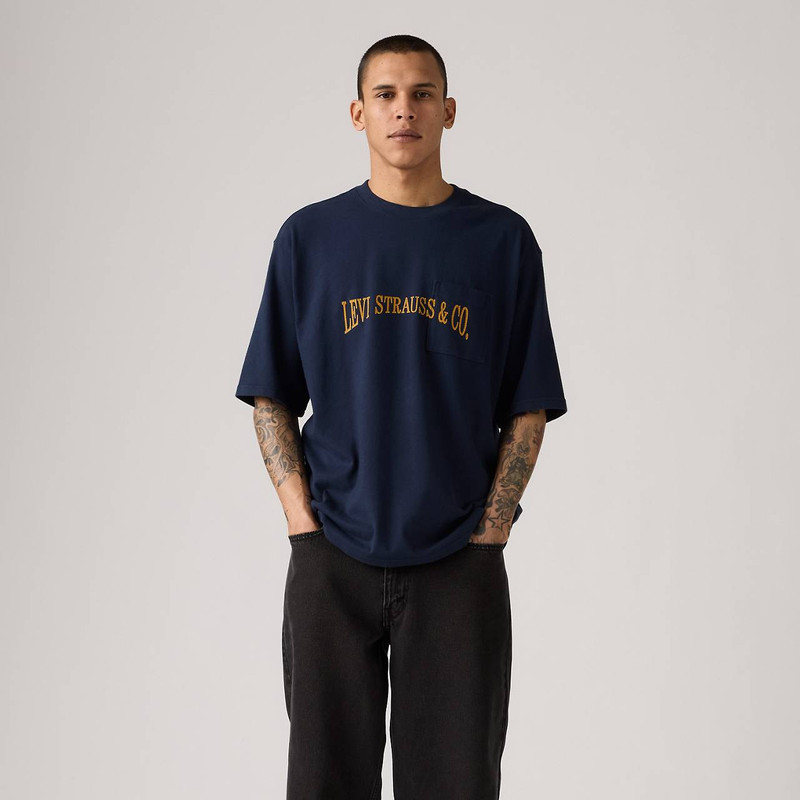 HALF-SLEEVE GRAPHIC POCKET T-SHIRT 2