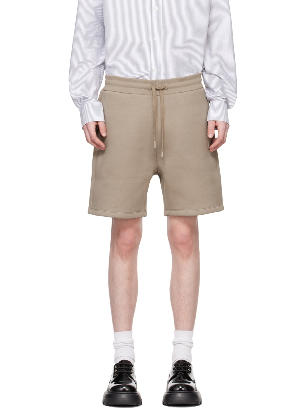 Taupe Ami de Cœur Shorts - 1