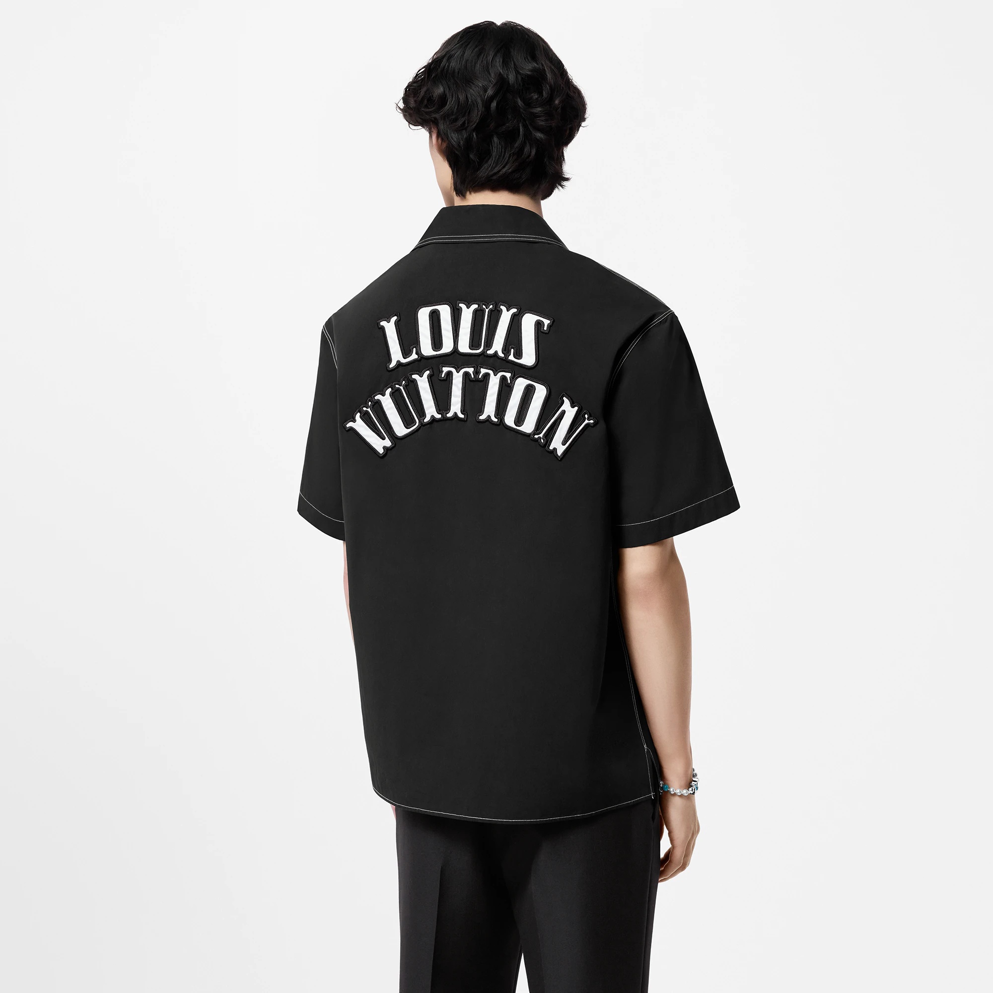 Embroidered Short-Sleeved Cotton Shirt - 5