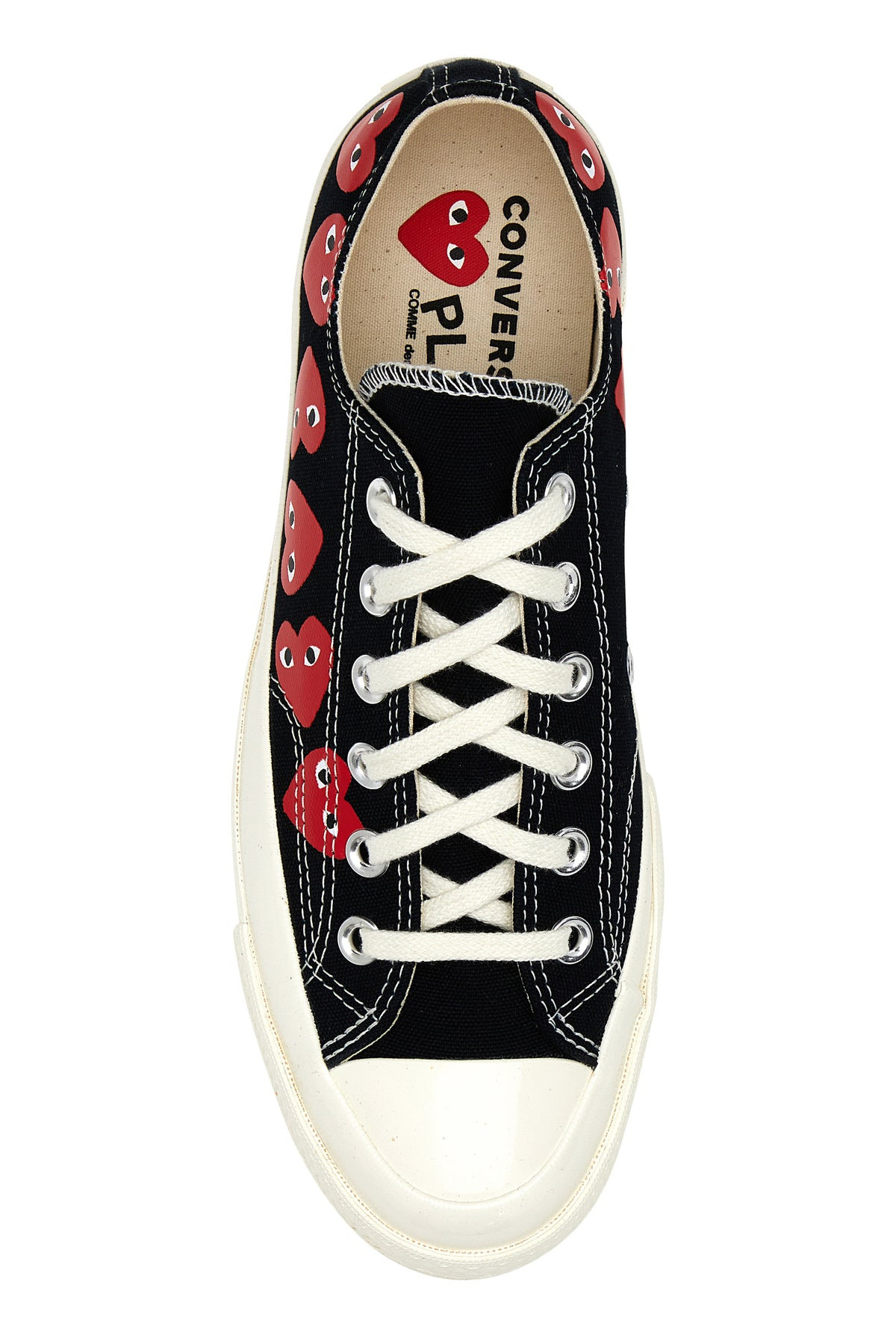 Black canvas Comme Des Garçons X Converse sneakers - 4