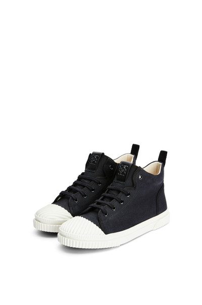 Loewe High top sneaker in canvas outlook