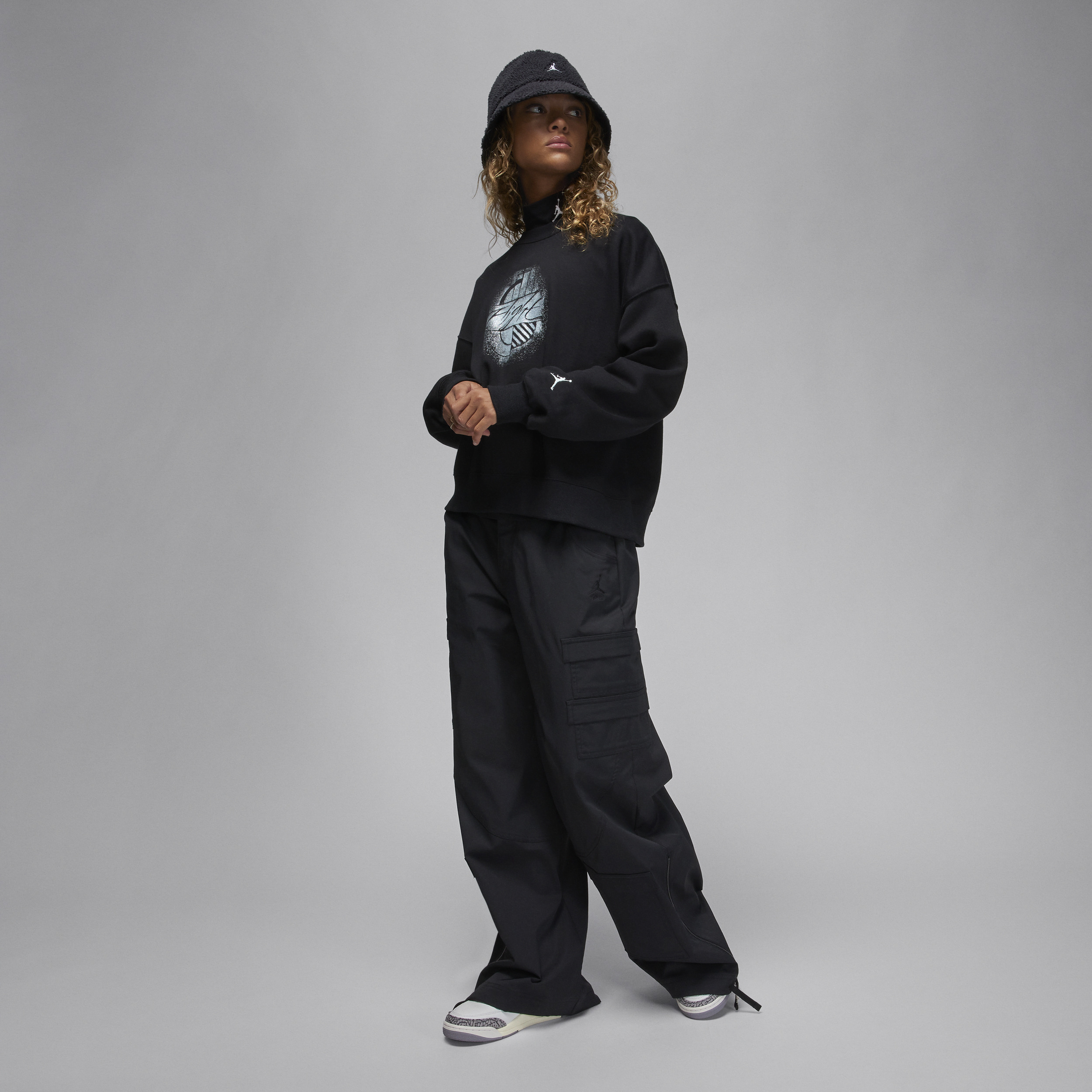 Women's Jordan Brooklyn Fleece Graphic Crew-Neck Sweatshirt - 5
