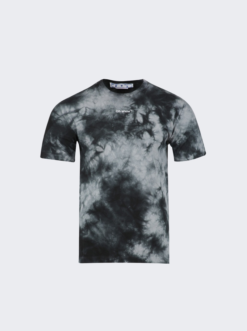 Arrow Tie-Dye Slim Short Sleeve T-Shirt Grey - 1