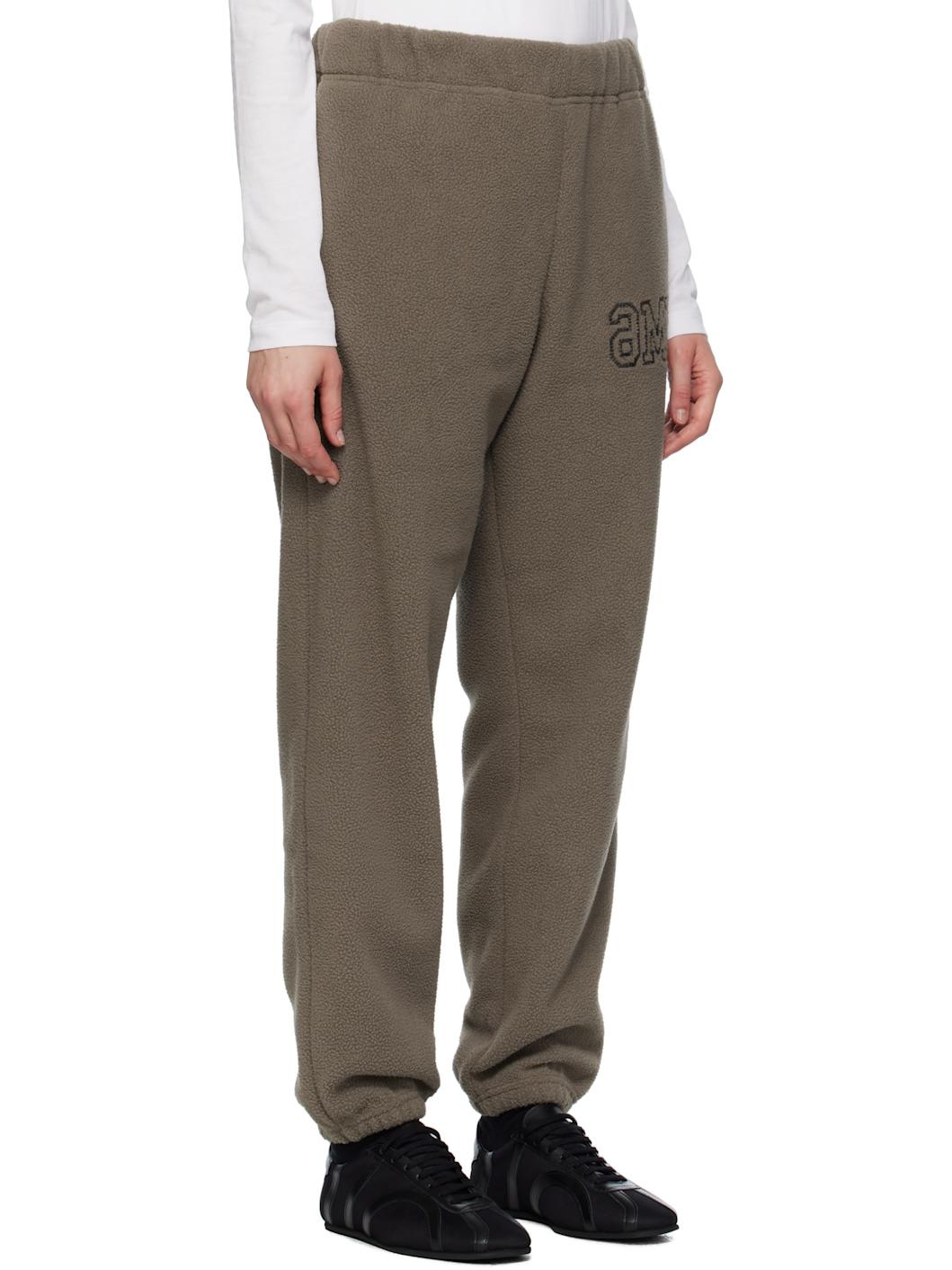 Taupe Fleece Sweatpants - 2