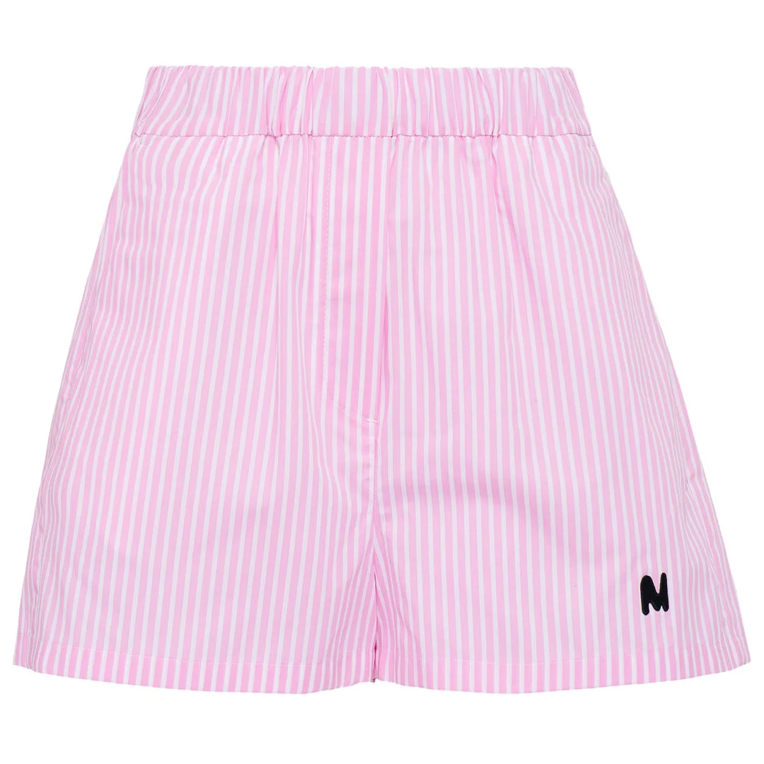 Striped Cotton Pop Shorts - 1