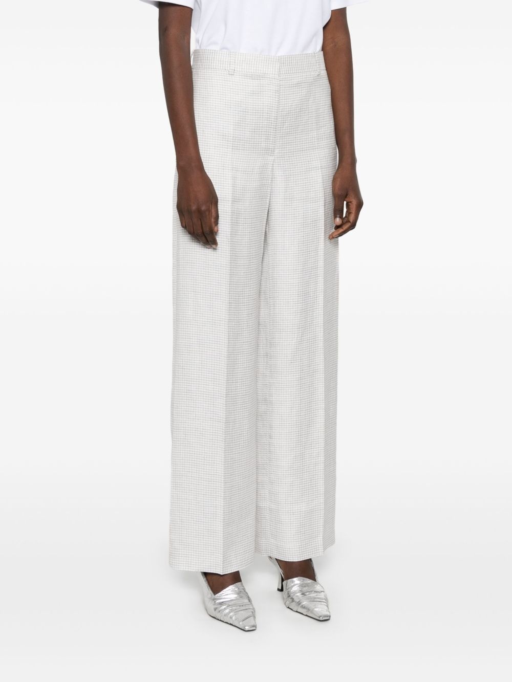 houndstooth-pattern trousers - 3