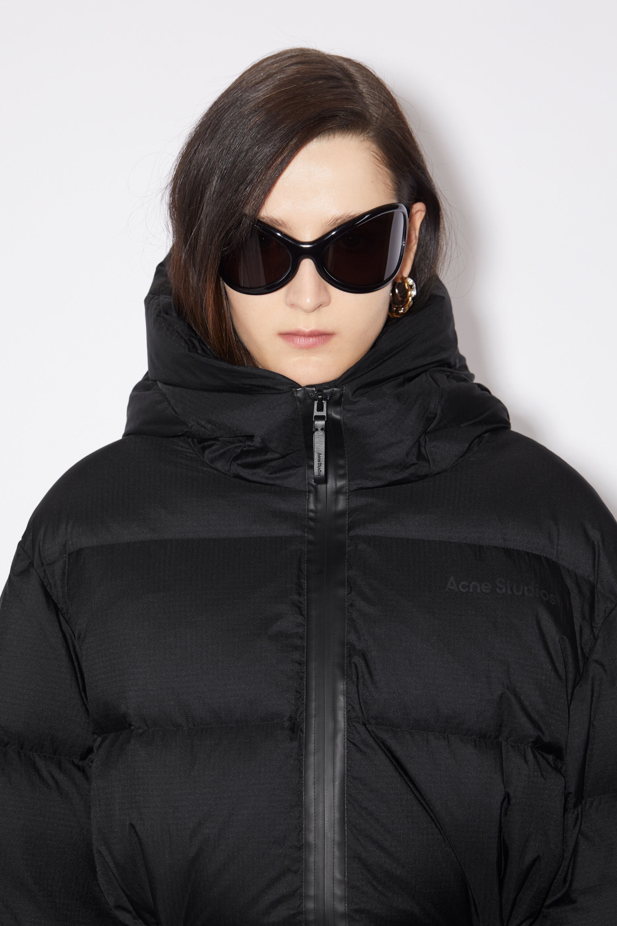 Hooded puffer jacket - Black - 6