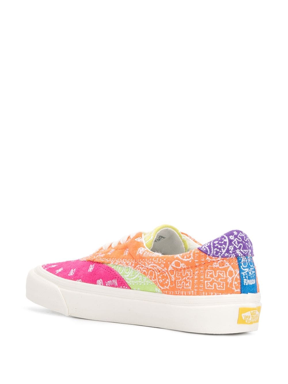 patterned low-top trainers - 3