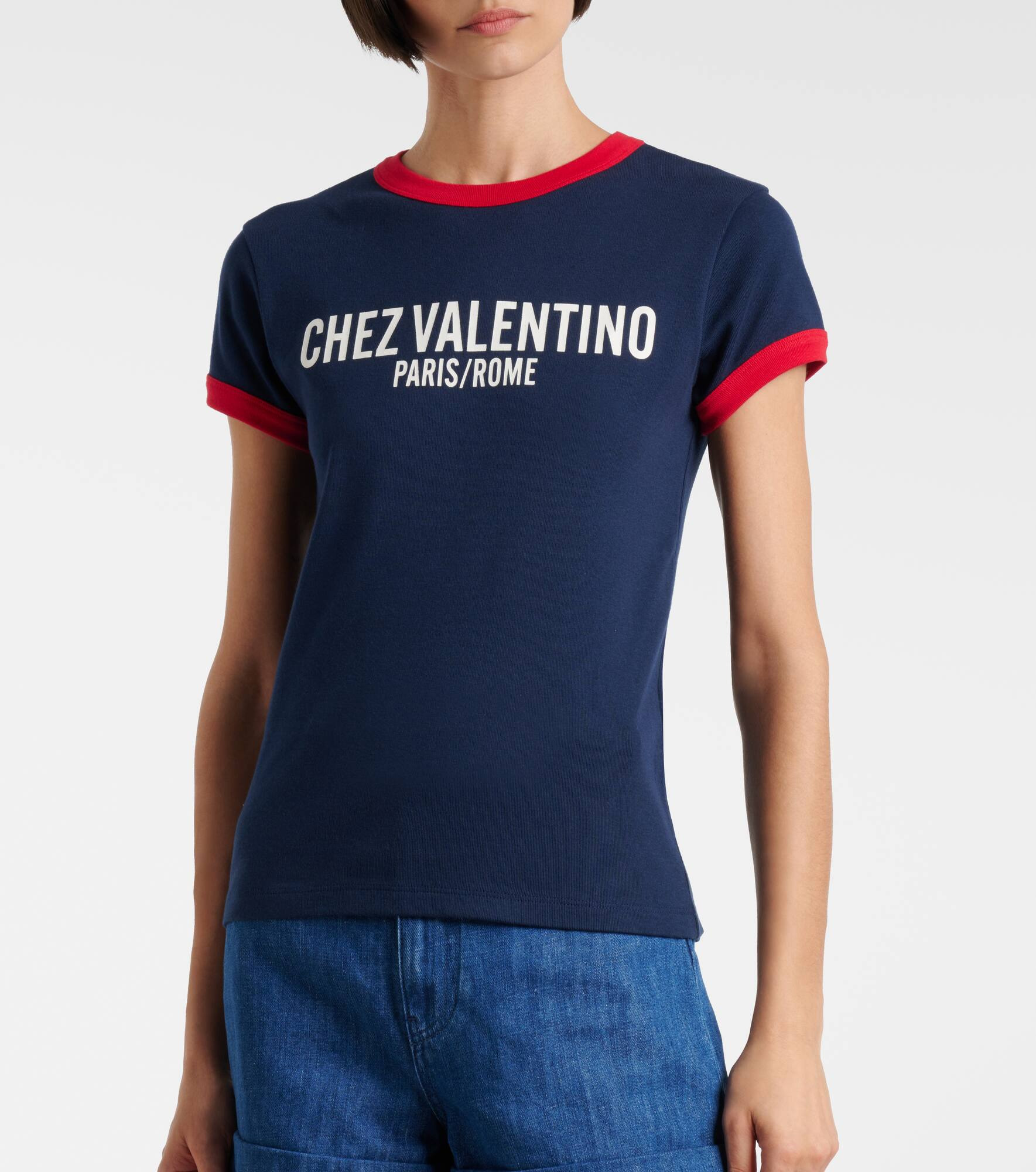 Chez Valentino cotton jersey T-shirt - 5