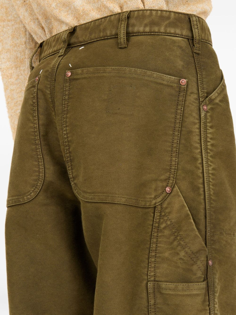 patch cotton trousers - 5