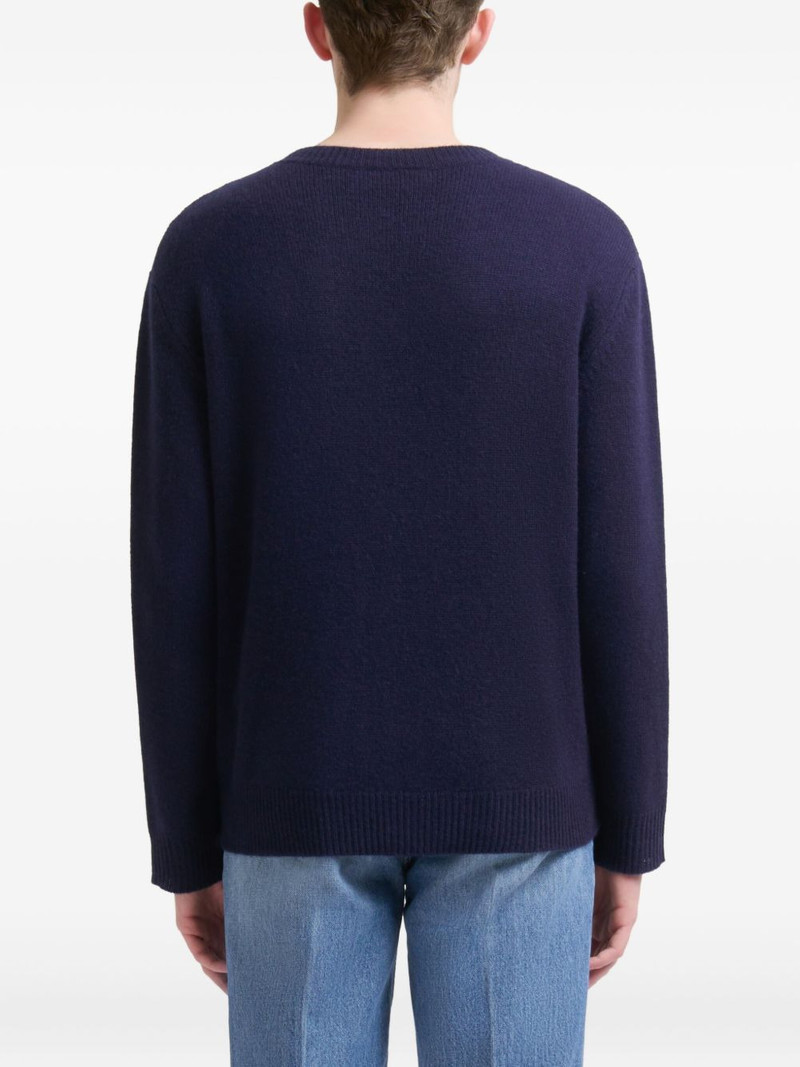 logo-patch cashmere sweatshirt 4