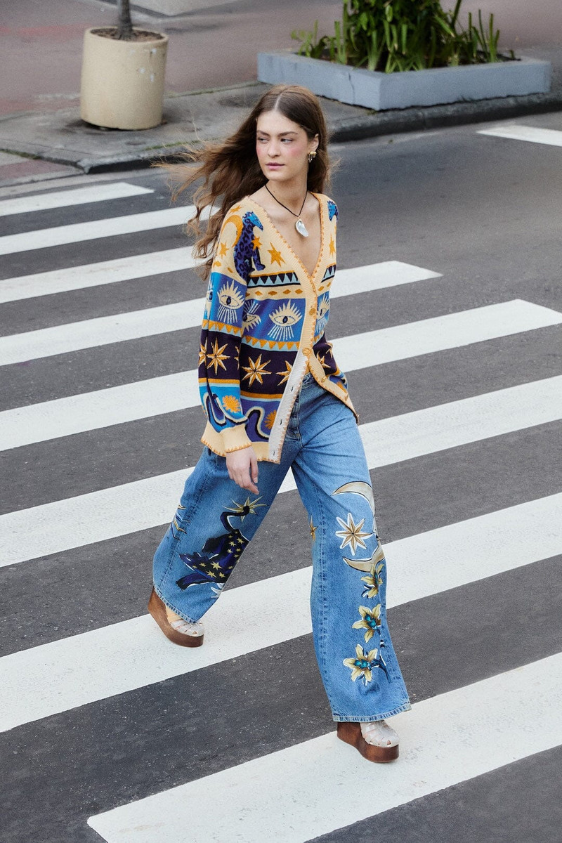 Denim Mystical Wide-Leg Pants 1