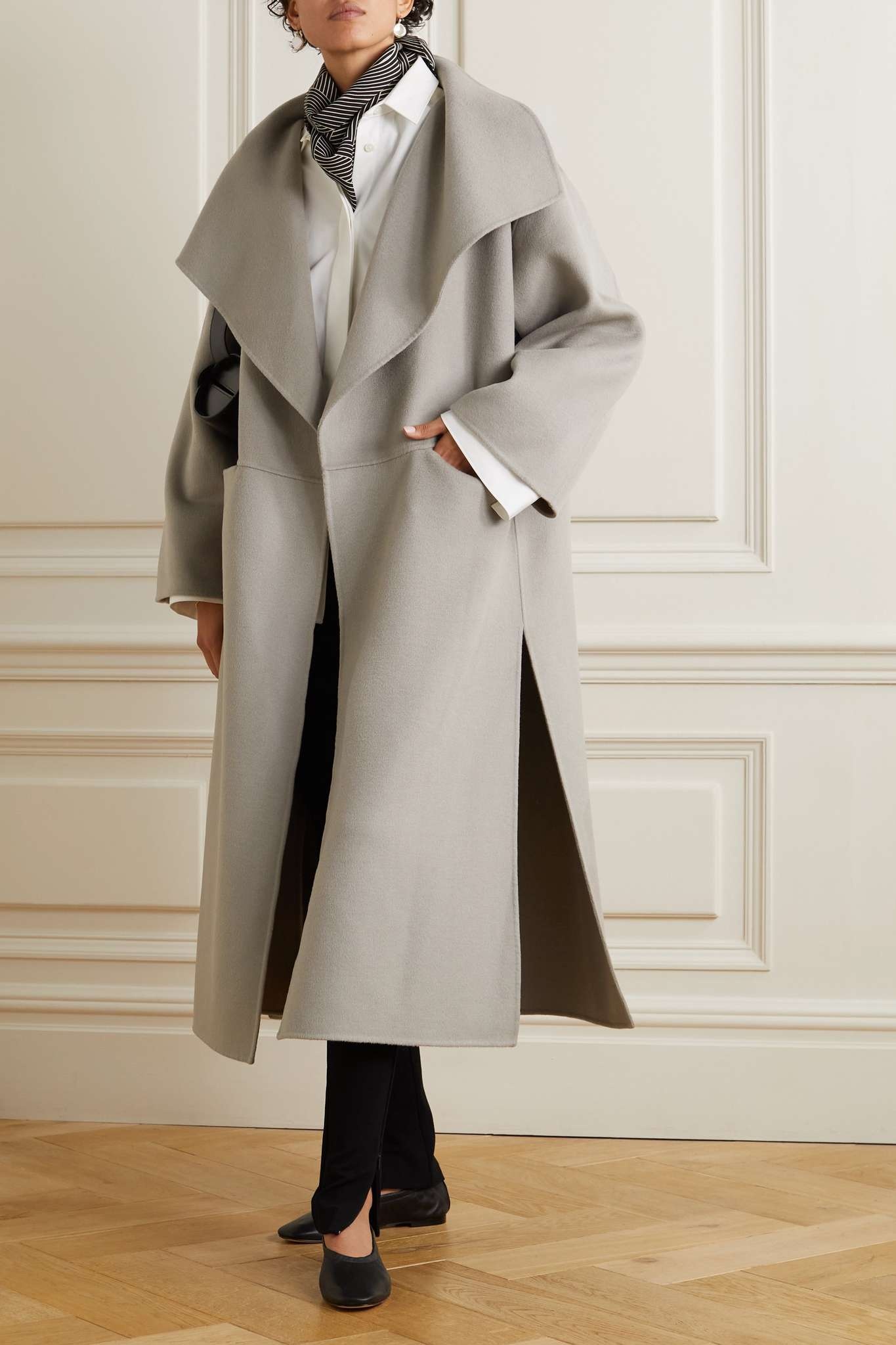 Paneled wool and cashmere-blend coat - 2