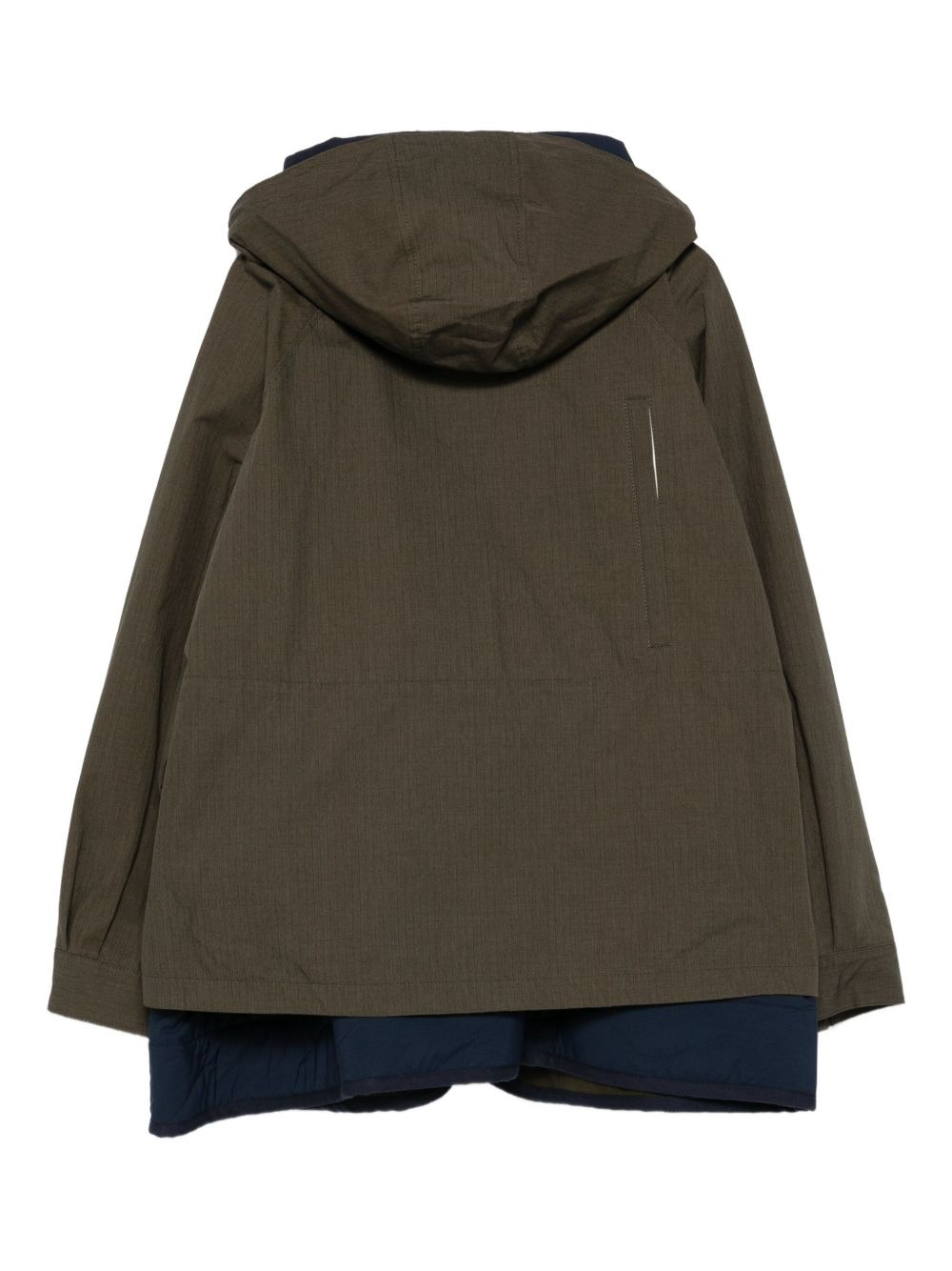 hooded multi-pocket coat - 2