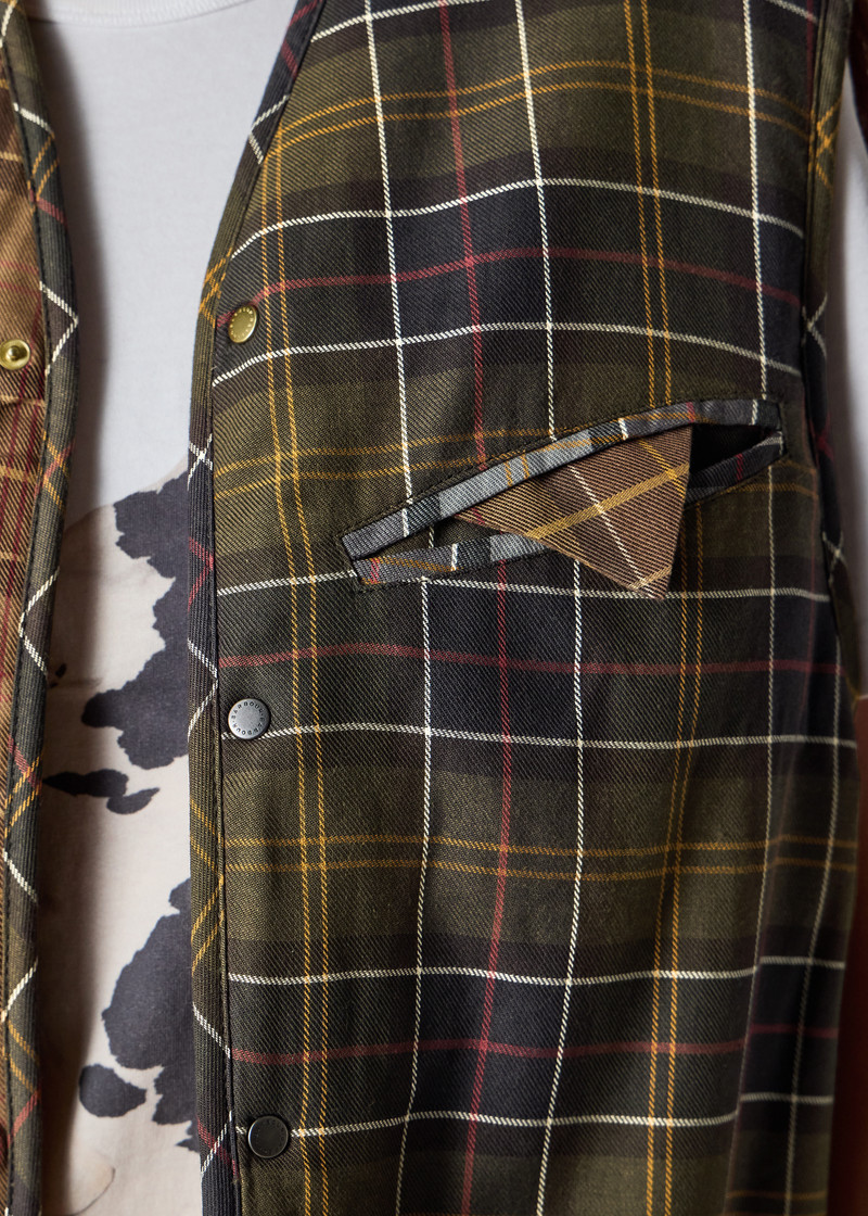 Paul Smith loves Barbour - Mixed Tartan Warm Pile Liner 16