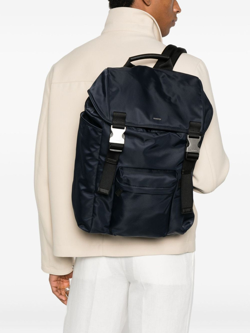 Sandro buckle backpack outlook